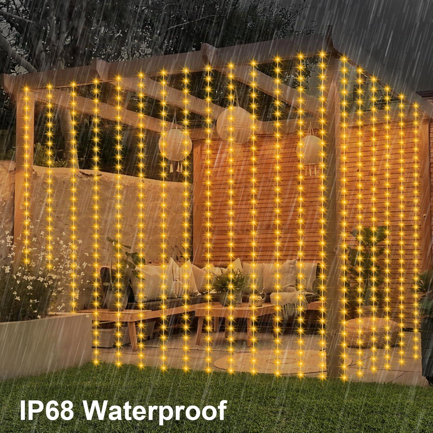 Luces de Cortina LED RGB ZAIYW 600 LEDs 6.1x3.05m WiFi