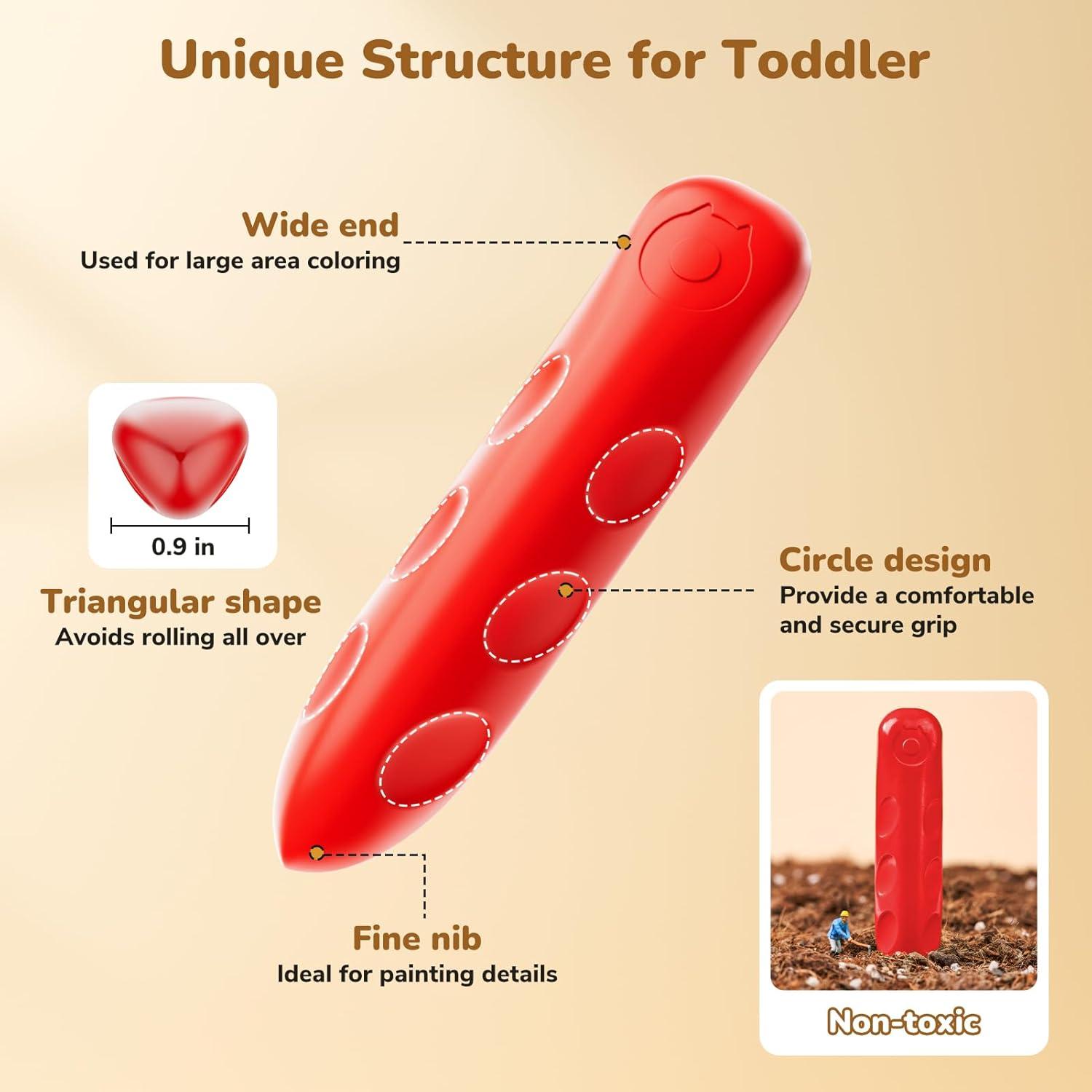 Crayones Jumbo JoyCat 30 unidades Multicolor Irrompibles