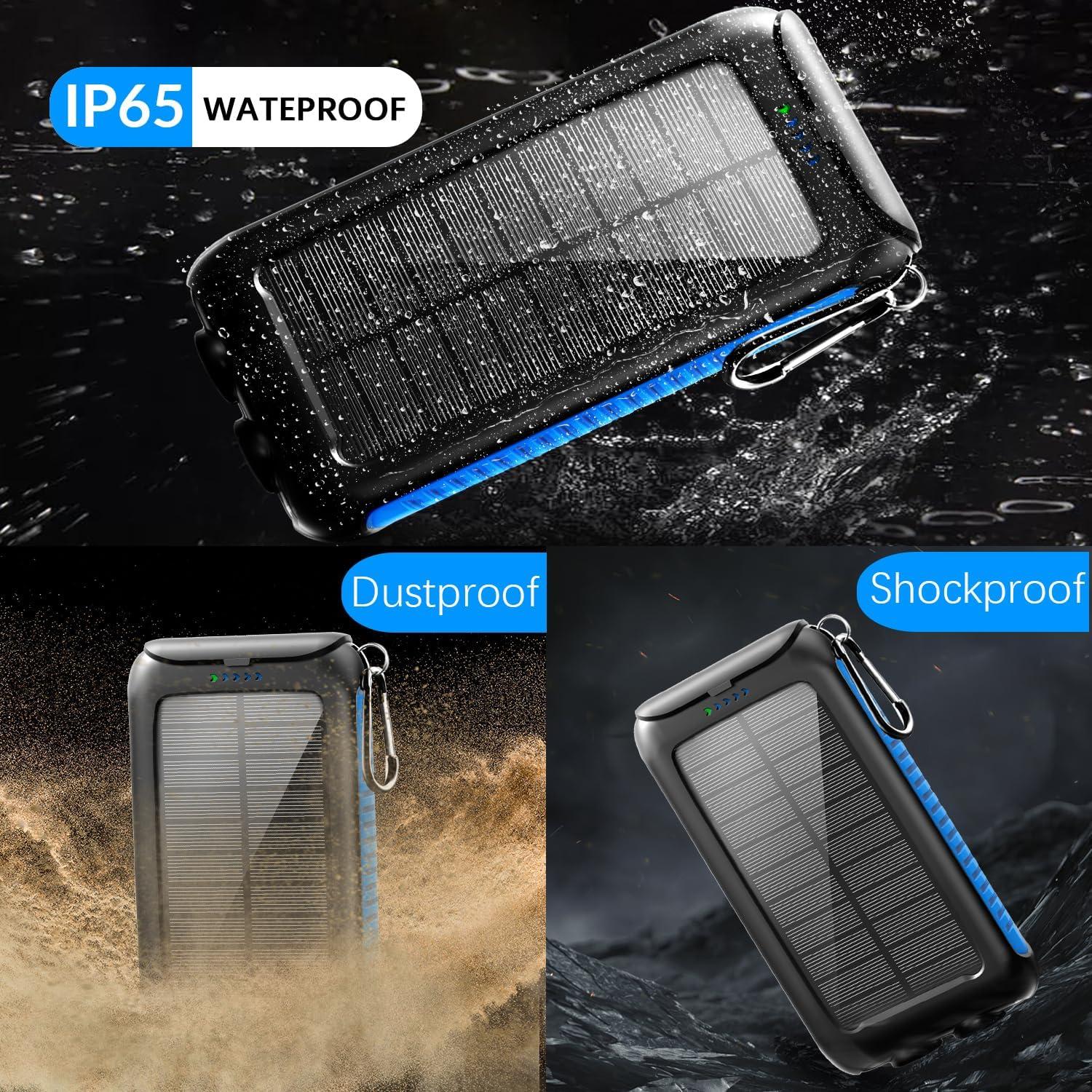 Cargador Solar Portátil Nuynix 20000mAh Impermeable IP67