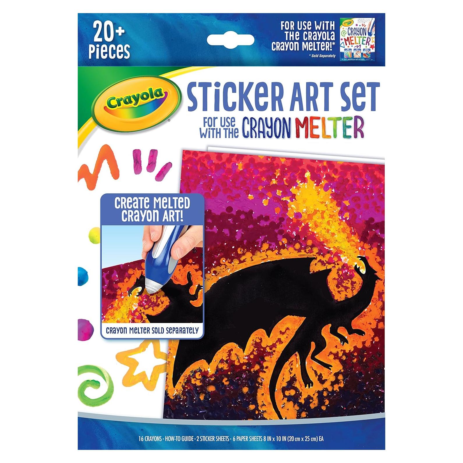 Kit de Arte Crayola con Stickers y Cartulina 20,32x25,4 cm
