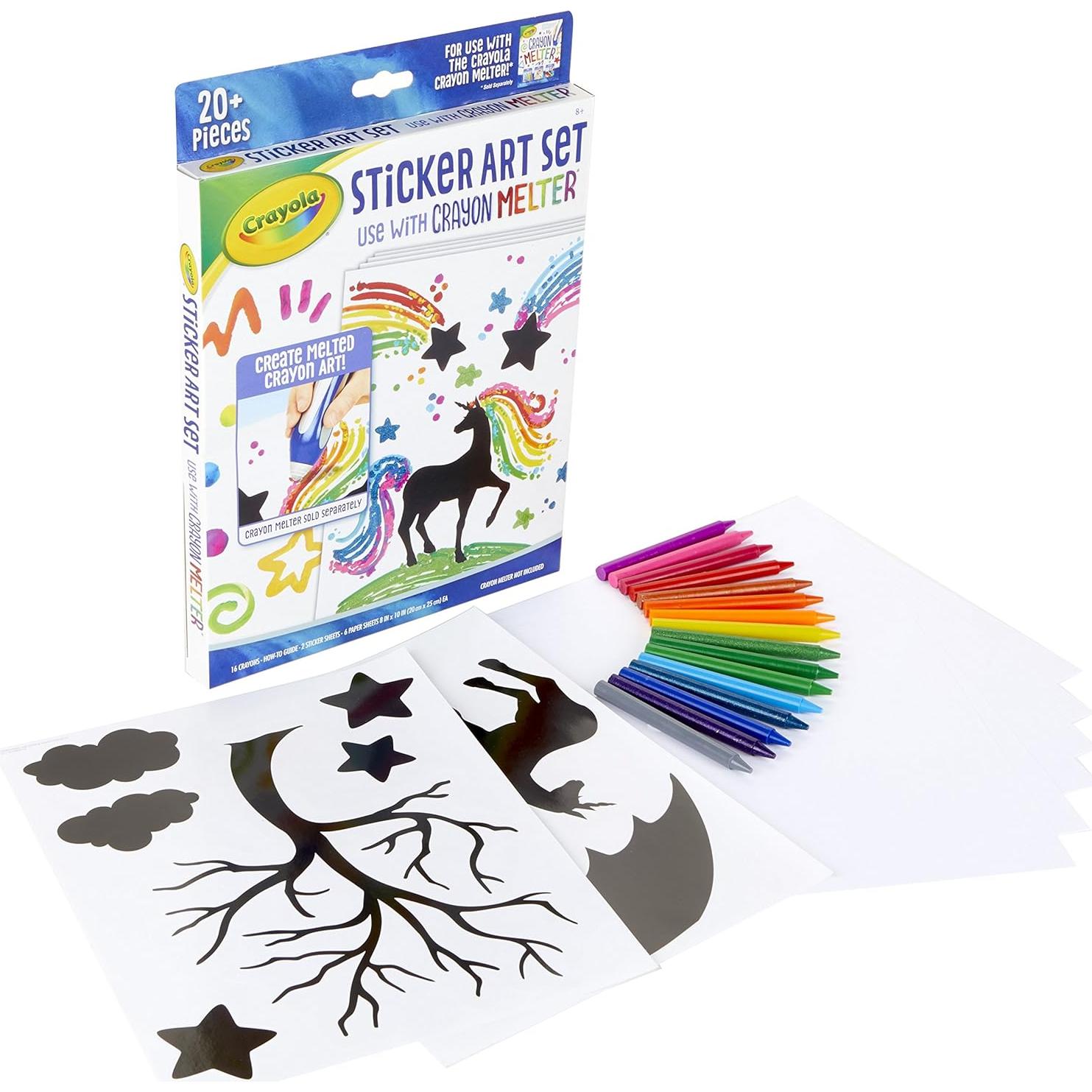 Kit de Arte Crayola con Stickers y Cartulina 20,32x25,4 cm