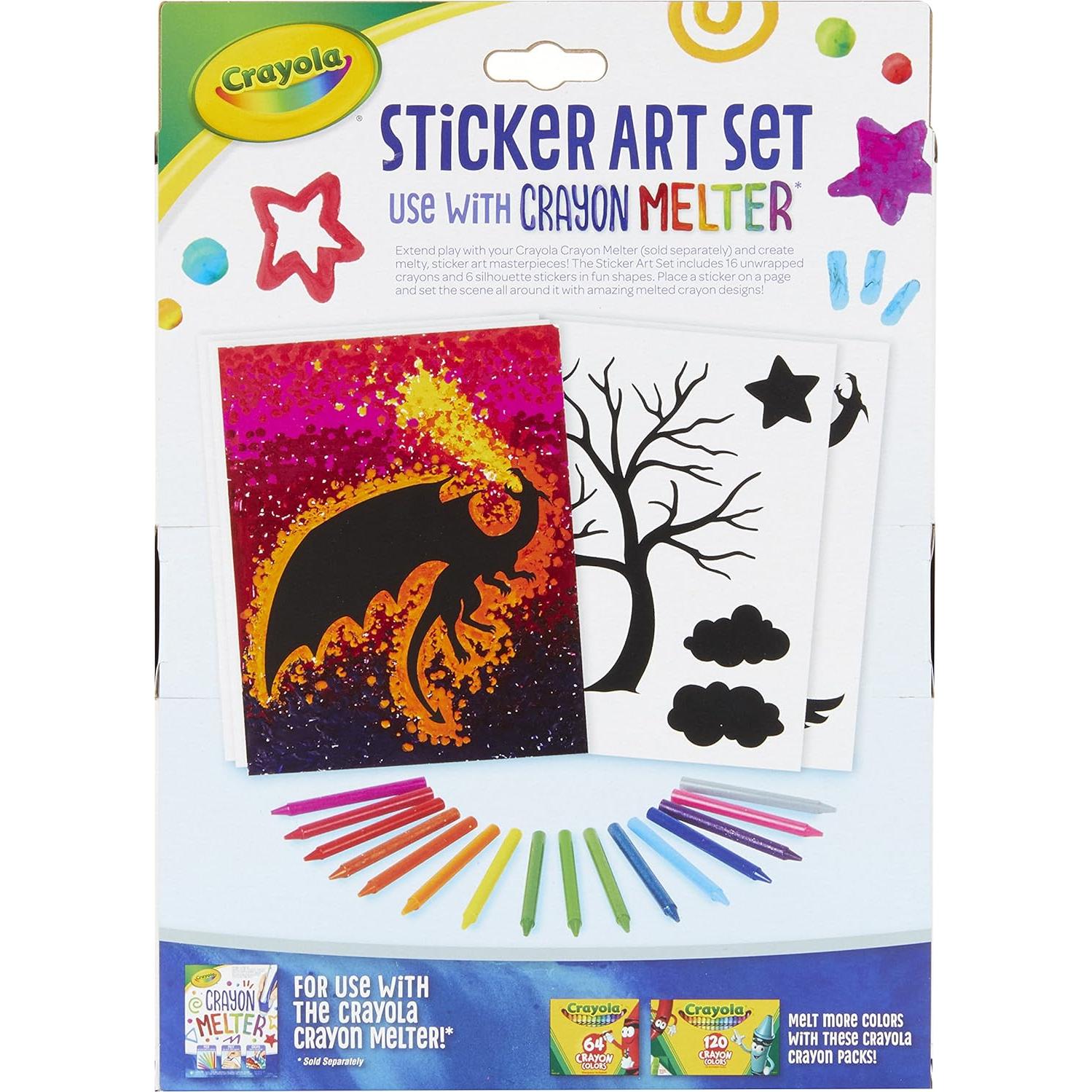 Kit de Arte Crayola con Stickers y Cartulina 20,32x25,4 cm