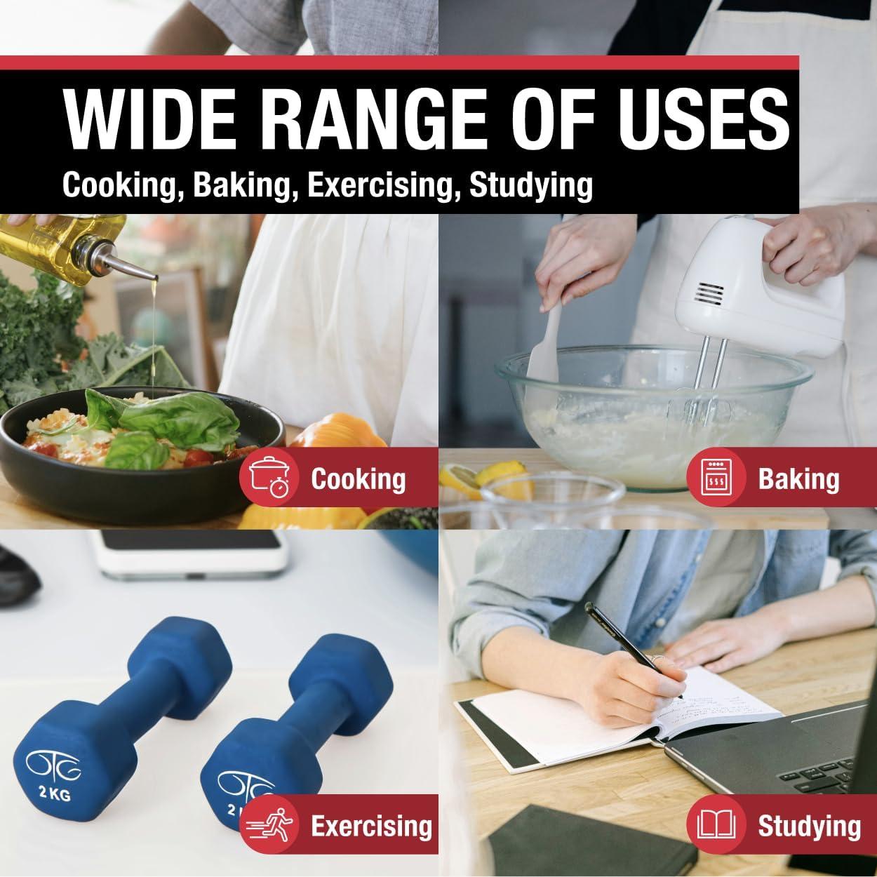 Temporizador Digital de Cocina CDN TM30 - 2 Alarmas, 10 Horas