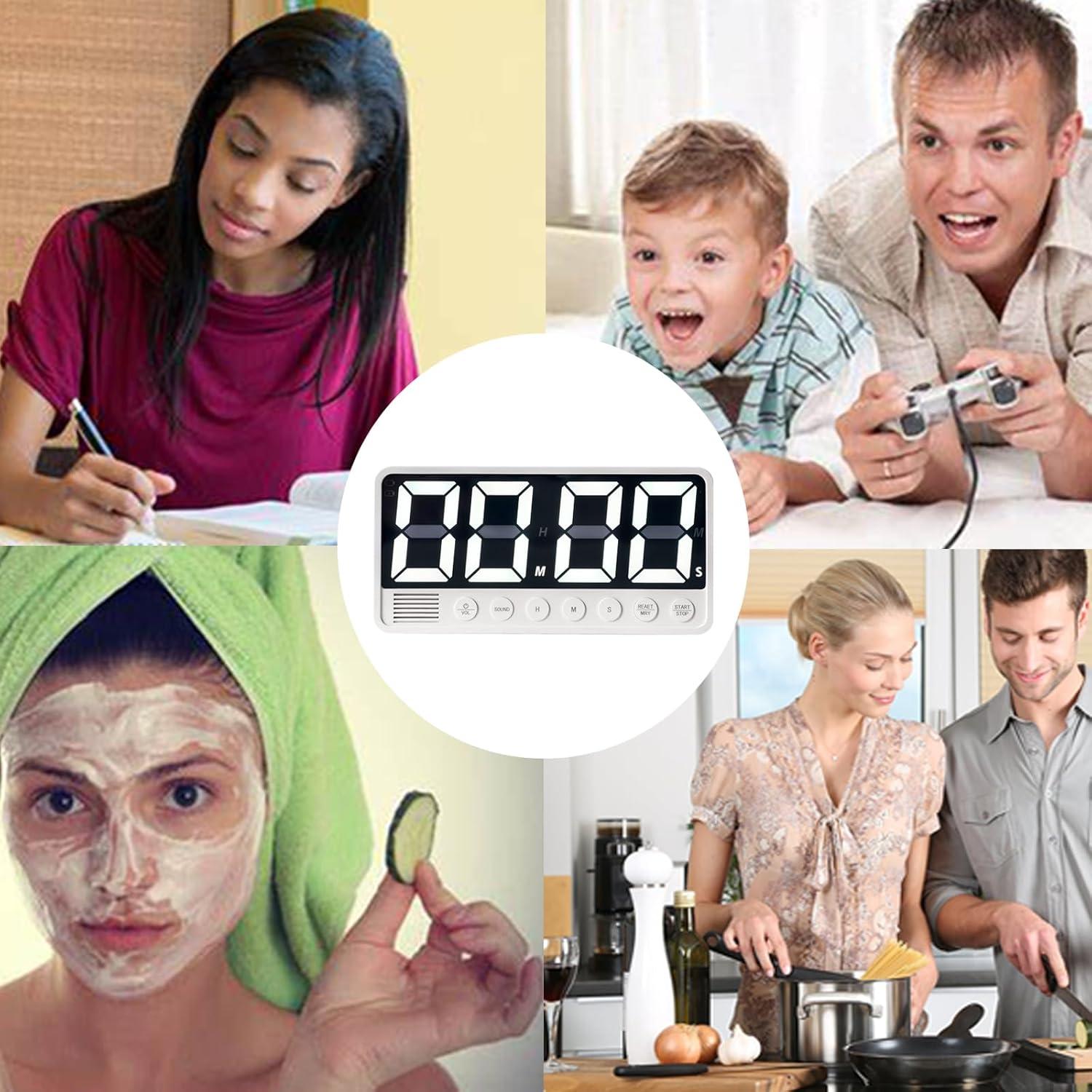 Temporizador Digital de Cocina FCXJTU LED 7.1" Recargable