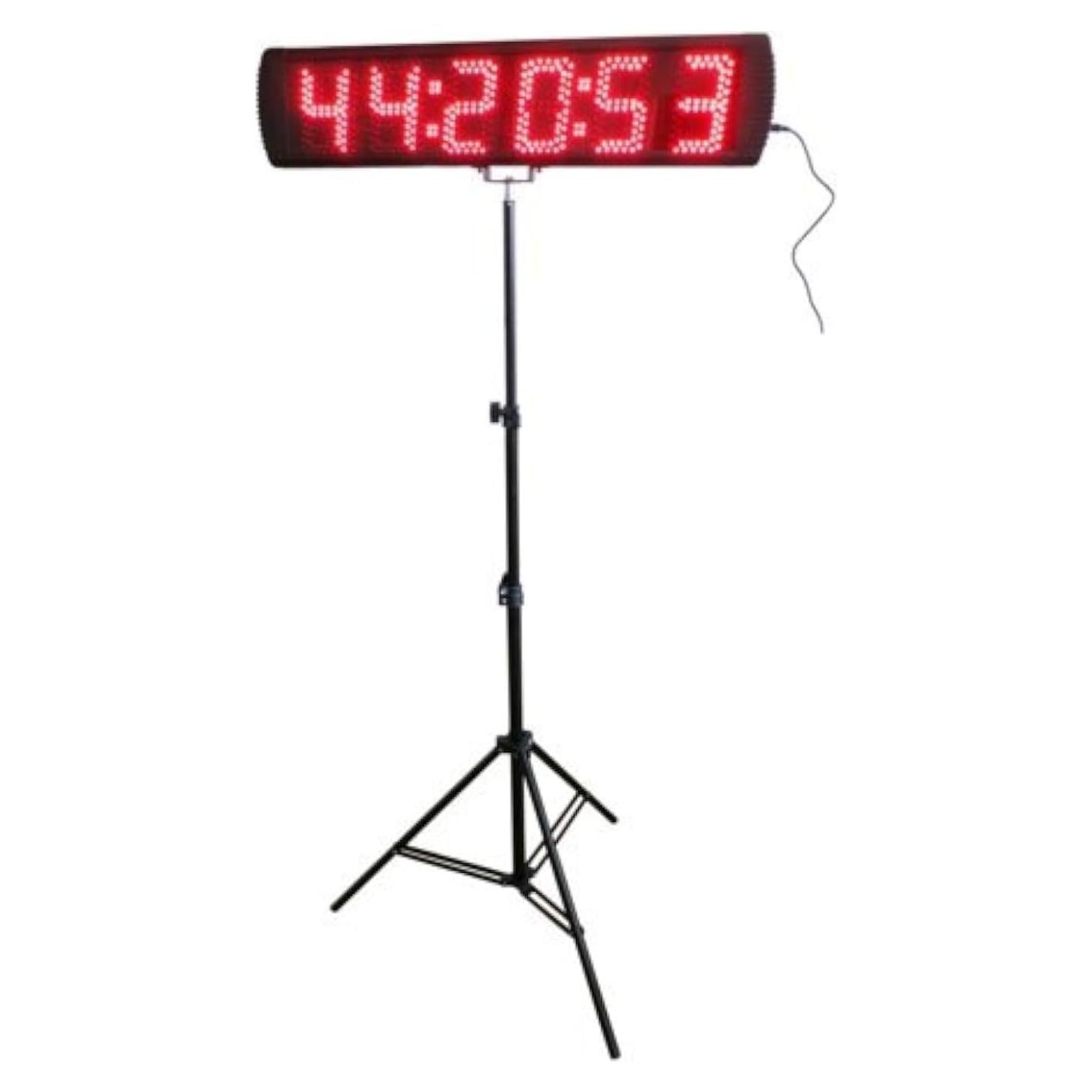 Reloj de Carrera LED Digital BestLED 5" Rojo con Trípode