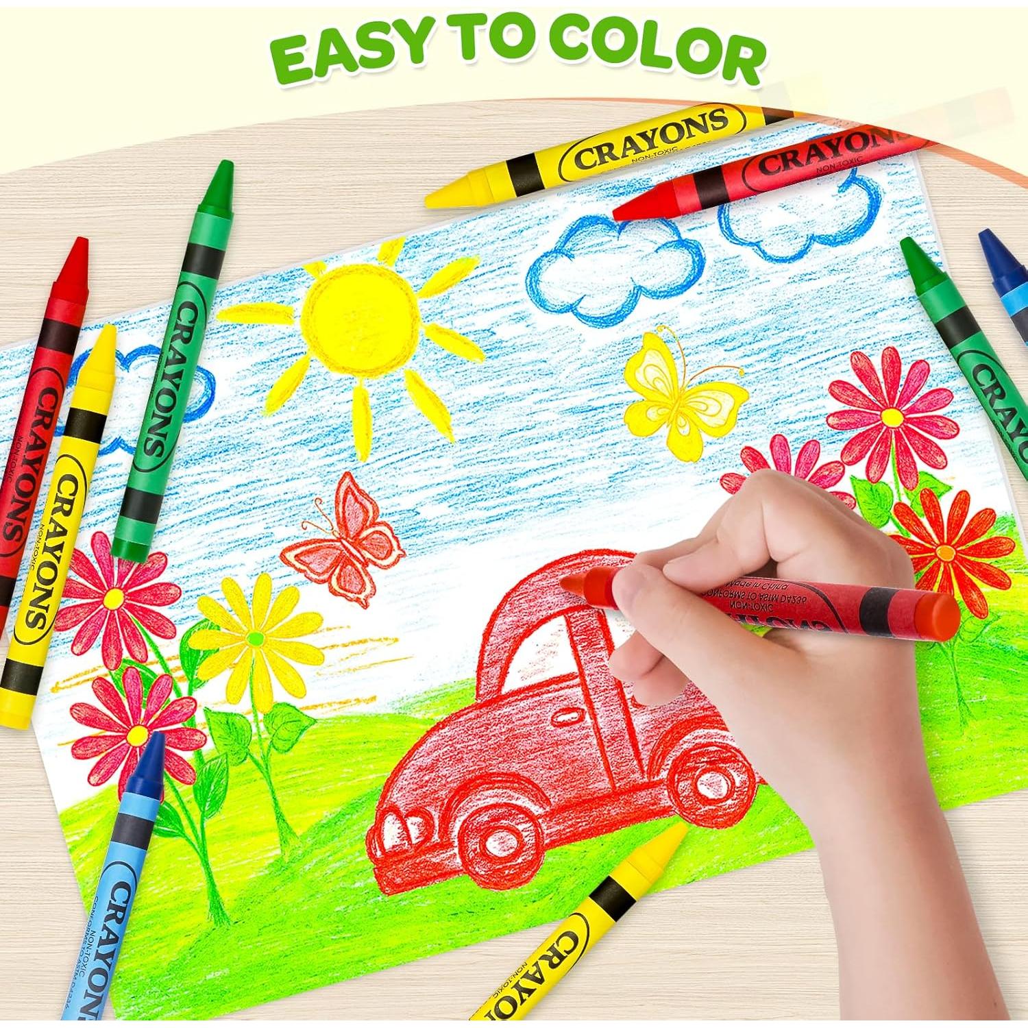 50 Crayones Ellinjan Mini 4 Colores para Niños
