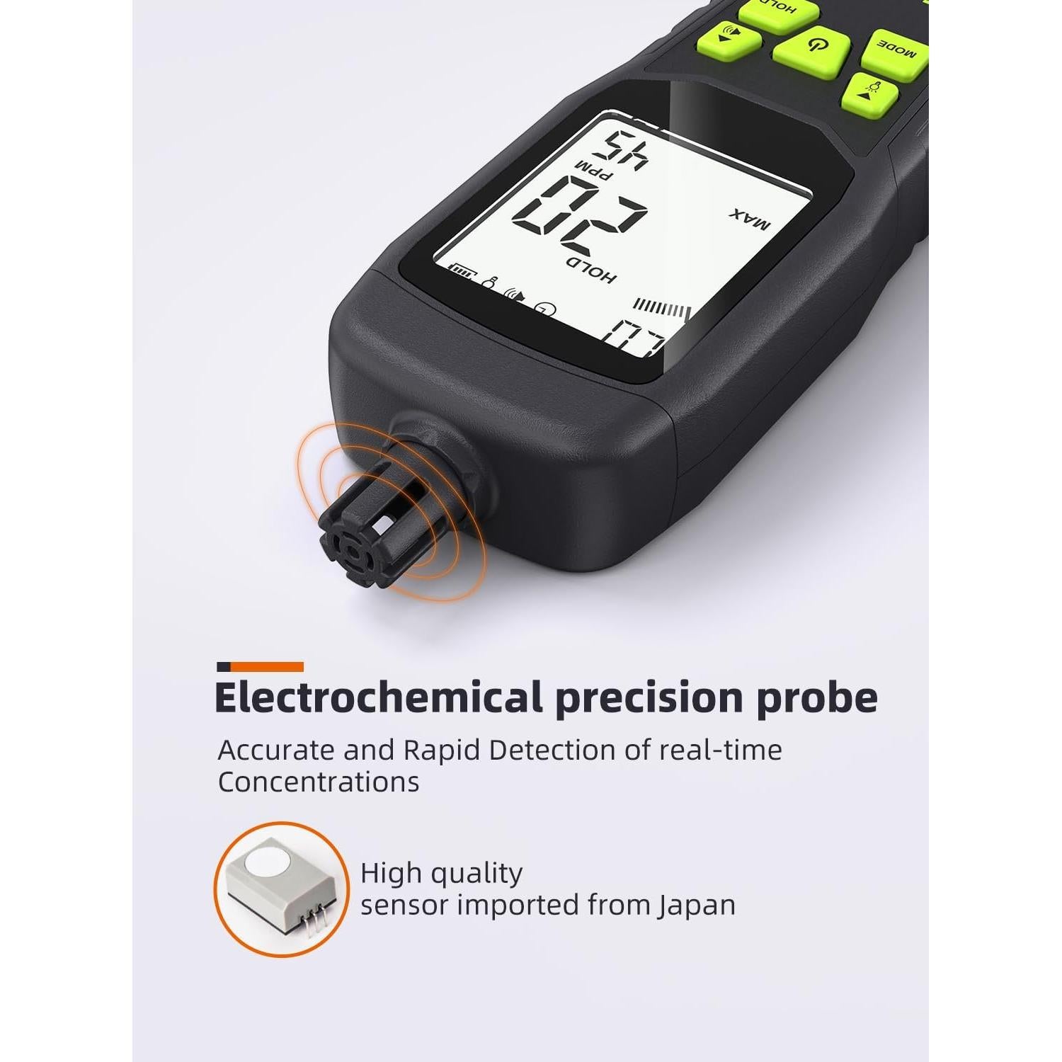 Detector de Monóxido de Carbono Tadeto TE026 Portátil 0-1000PPM