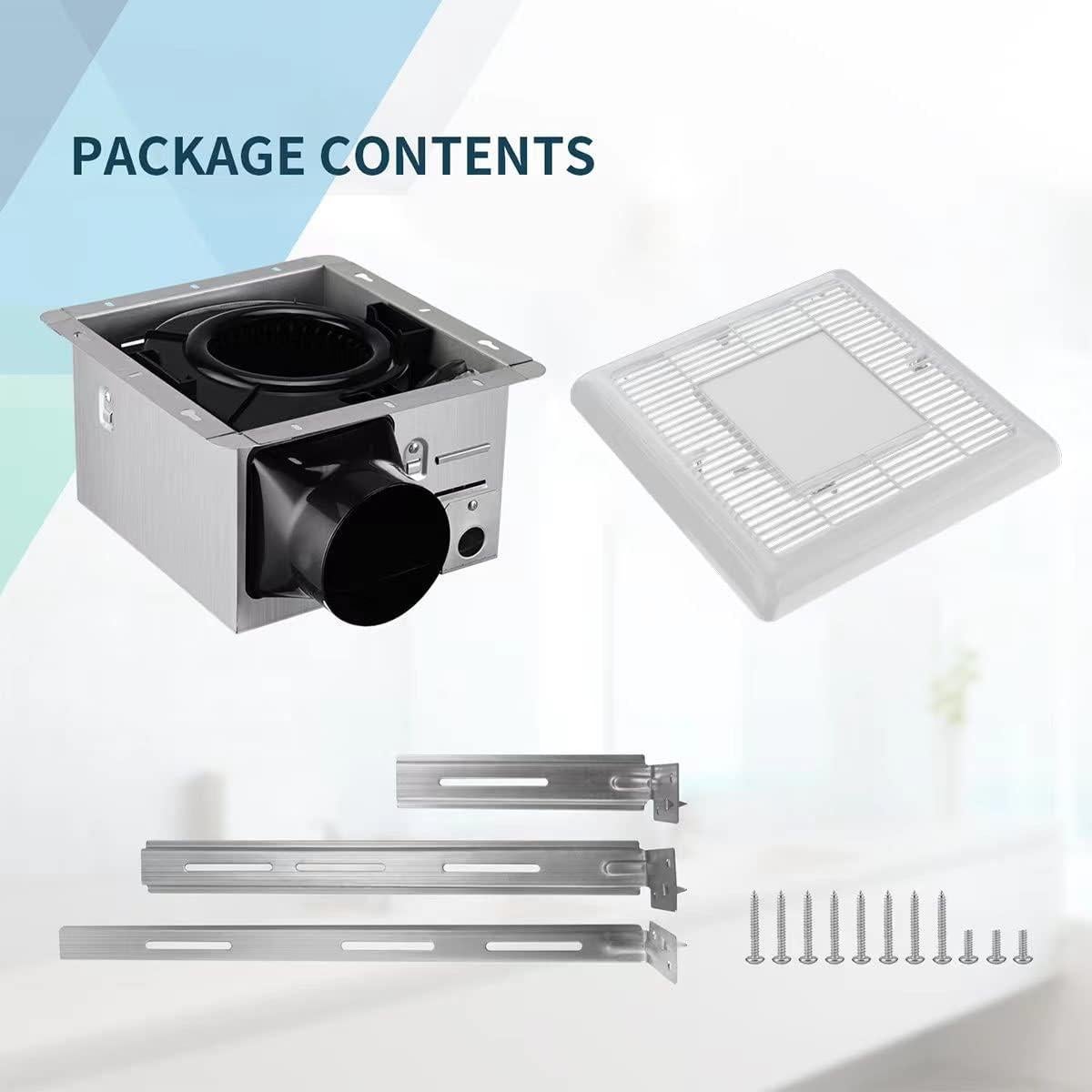 Ventilador de Baño Tech Drive 110 CFM con Luz LED 800LM