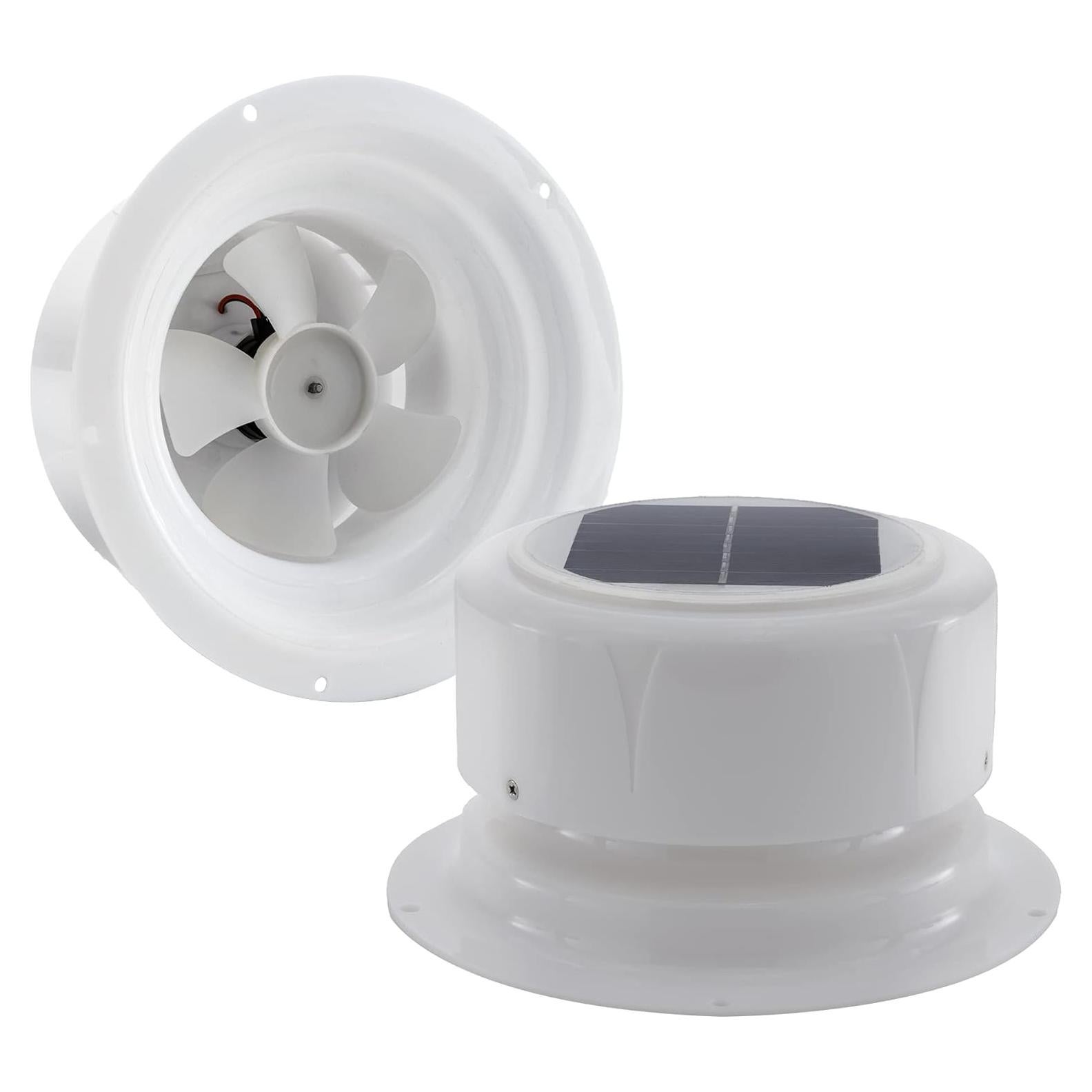 Ventilador de Plomería Solar RecPro Mini 12V Blanco