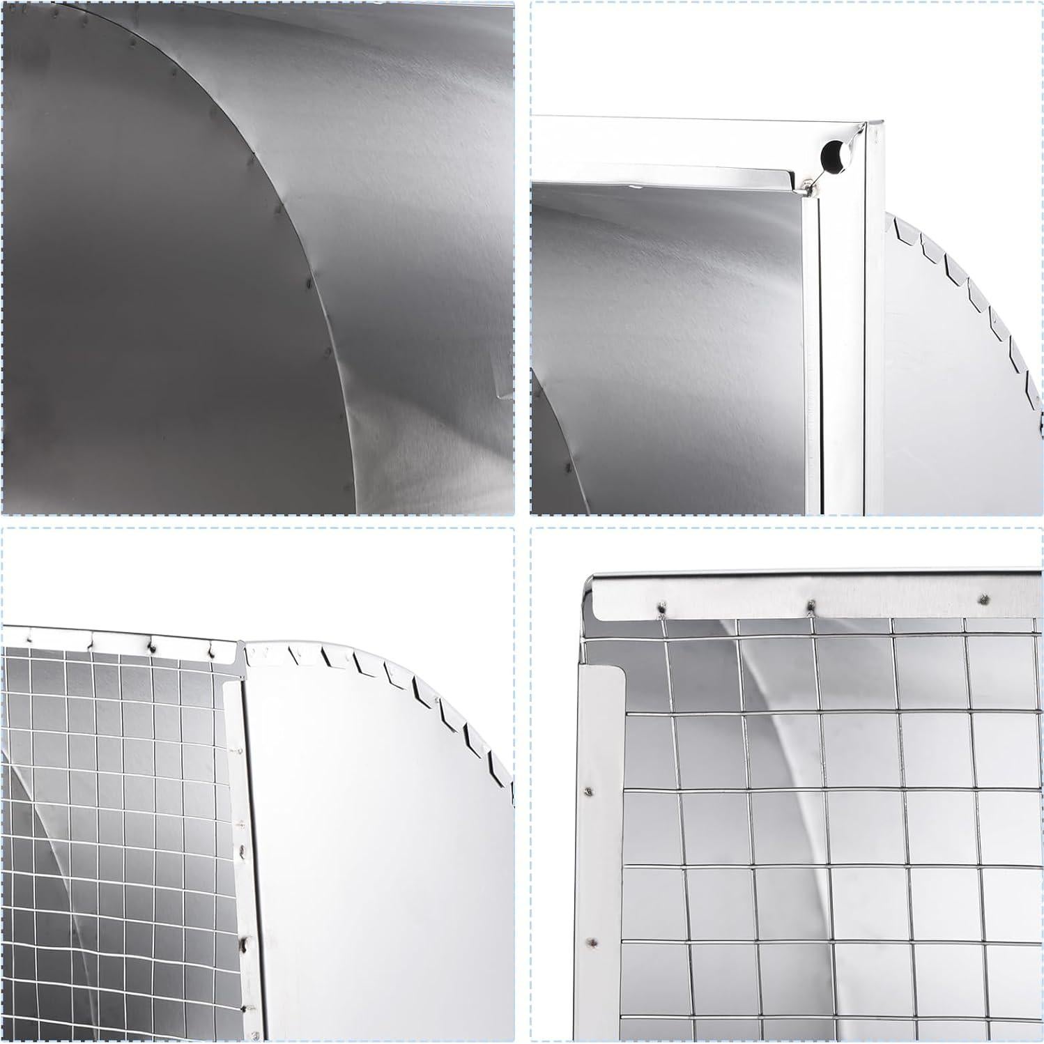 Cubierta de Ventilación de Pared PATIKIL 25.4cm Acero Inoxidable