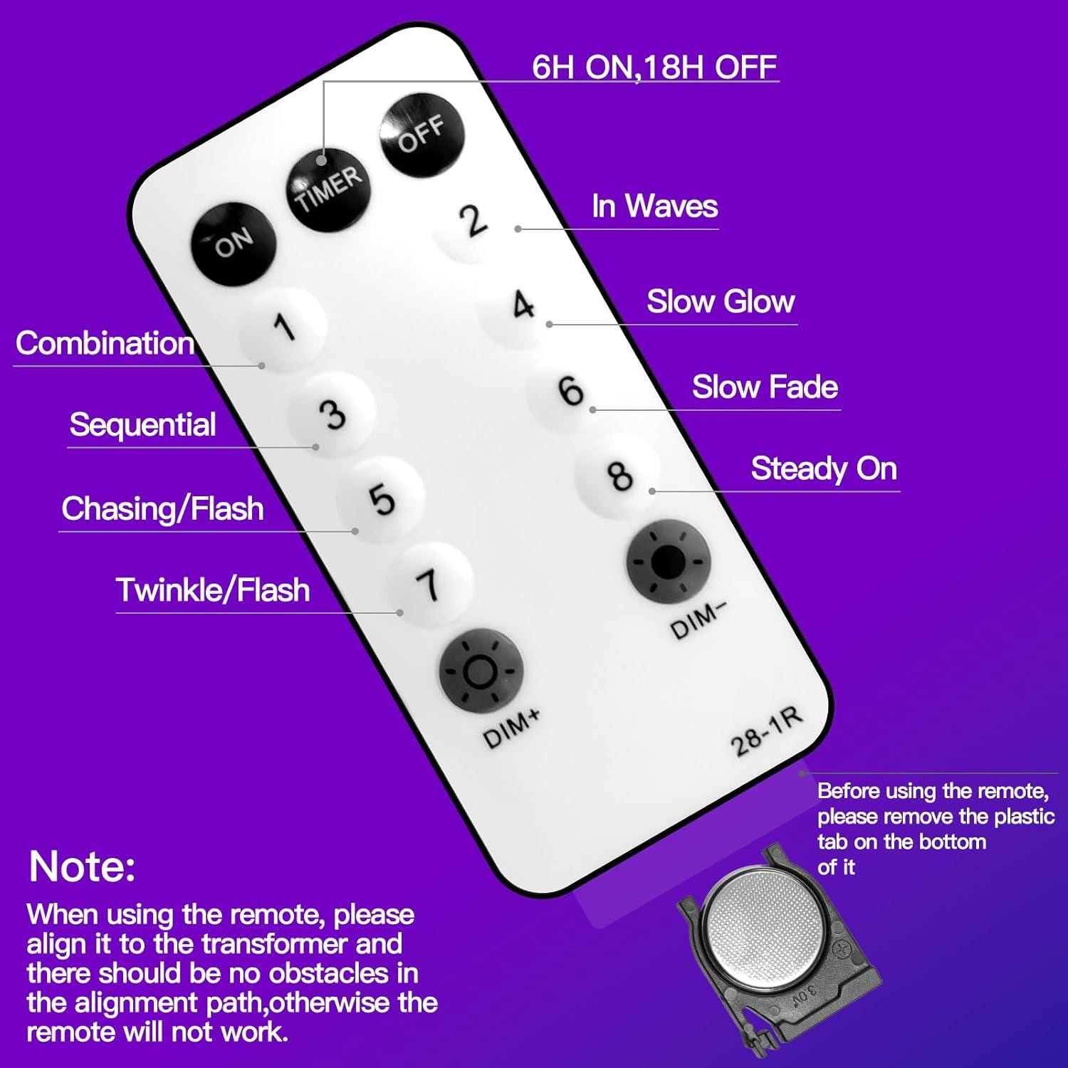 Luces de Cortina Multicolor LitHome 240 LED 3x0.9m Control Remoto