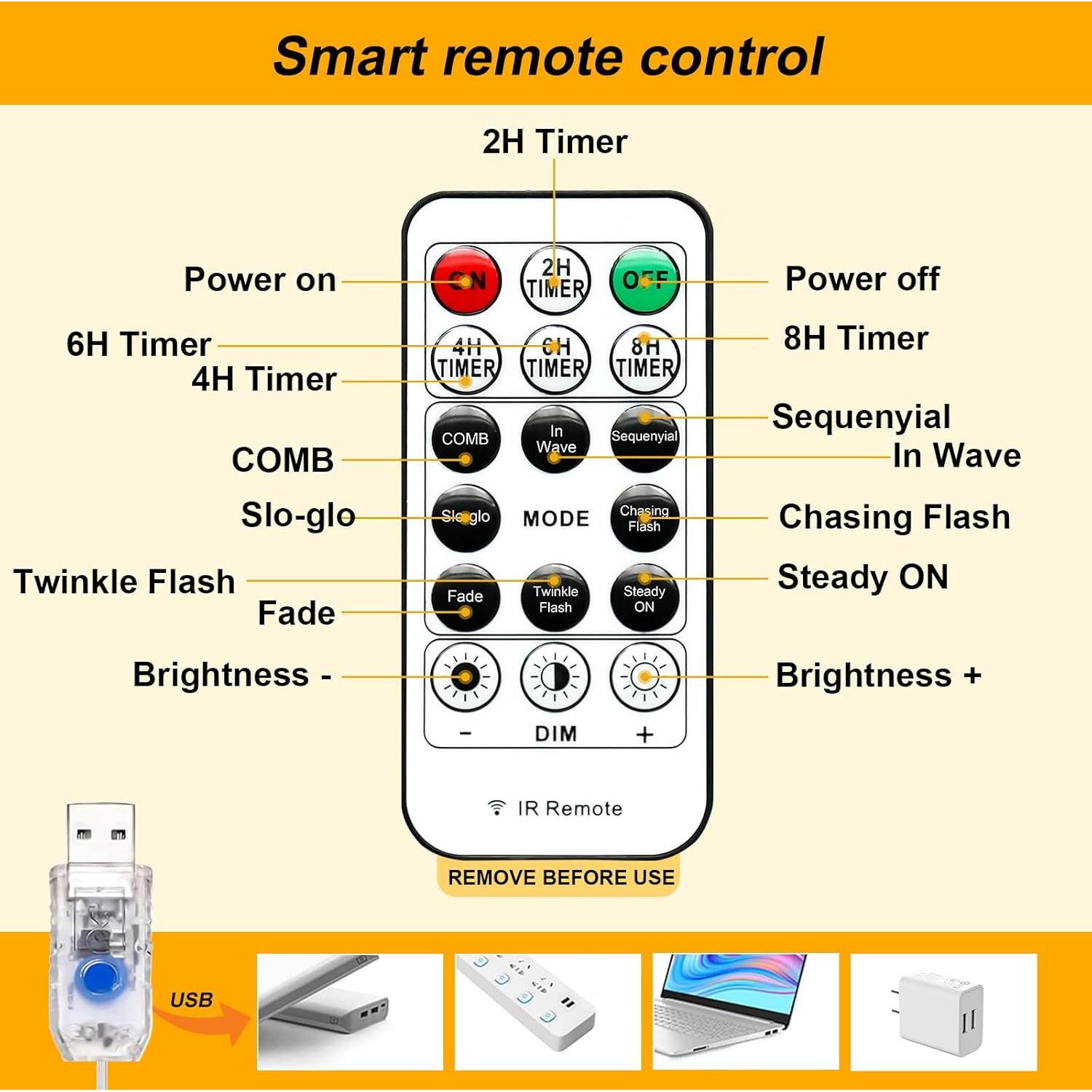 Luz de Cortina LED SINAMER 300L 2.99m x 2.99m Blanca Cálida