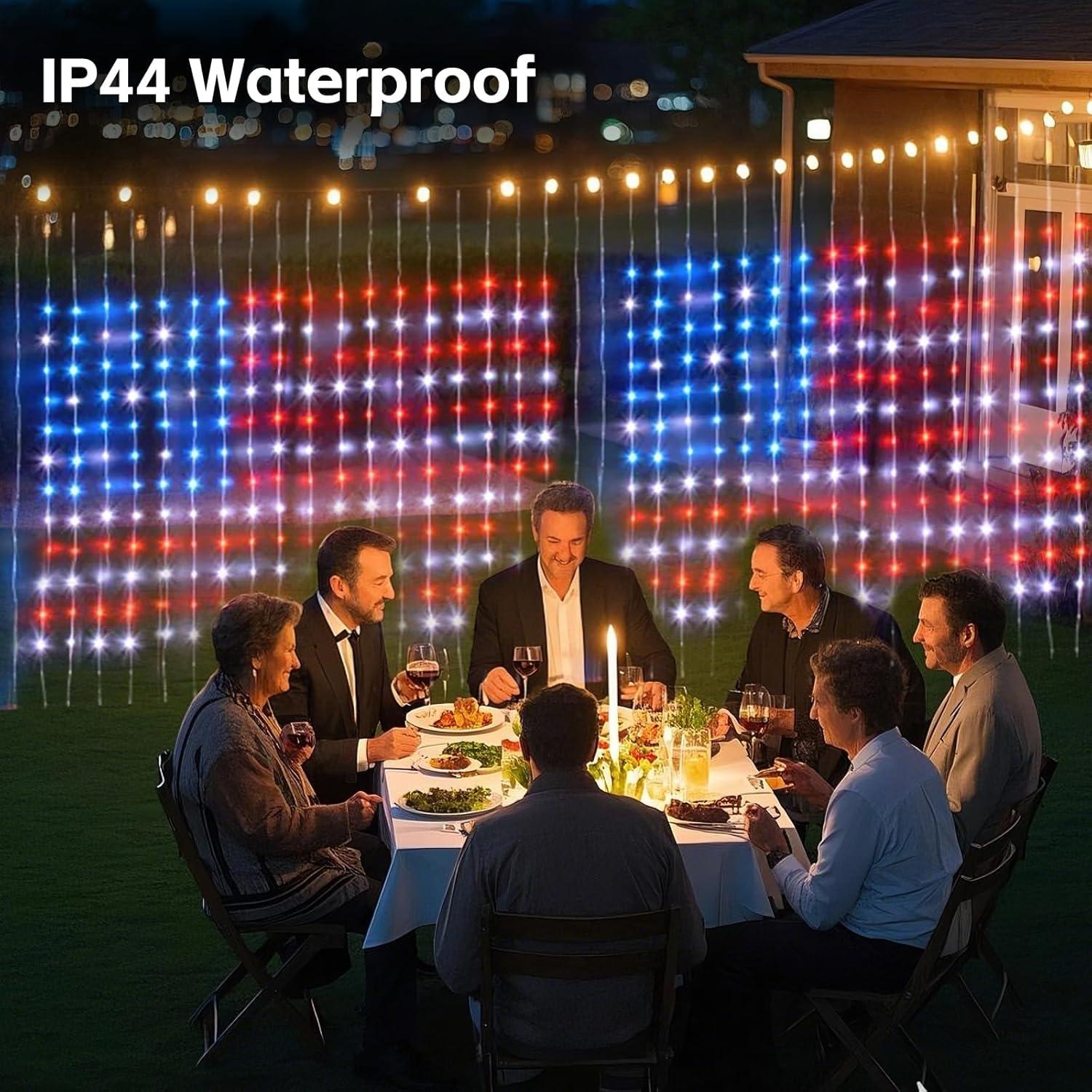 Luces de Cortina Inteligentes Afirst 540 LED RGB Control Remoto