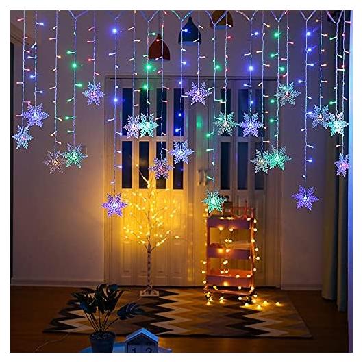 Luces de Cortina LED MBVBN 4m 96 Lámparas Multicolor Impermeables