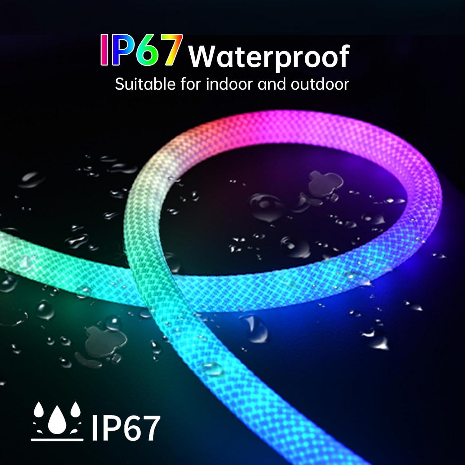 Tira LED Neón RGB 1.0m WS2812B IP67 Control APP