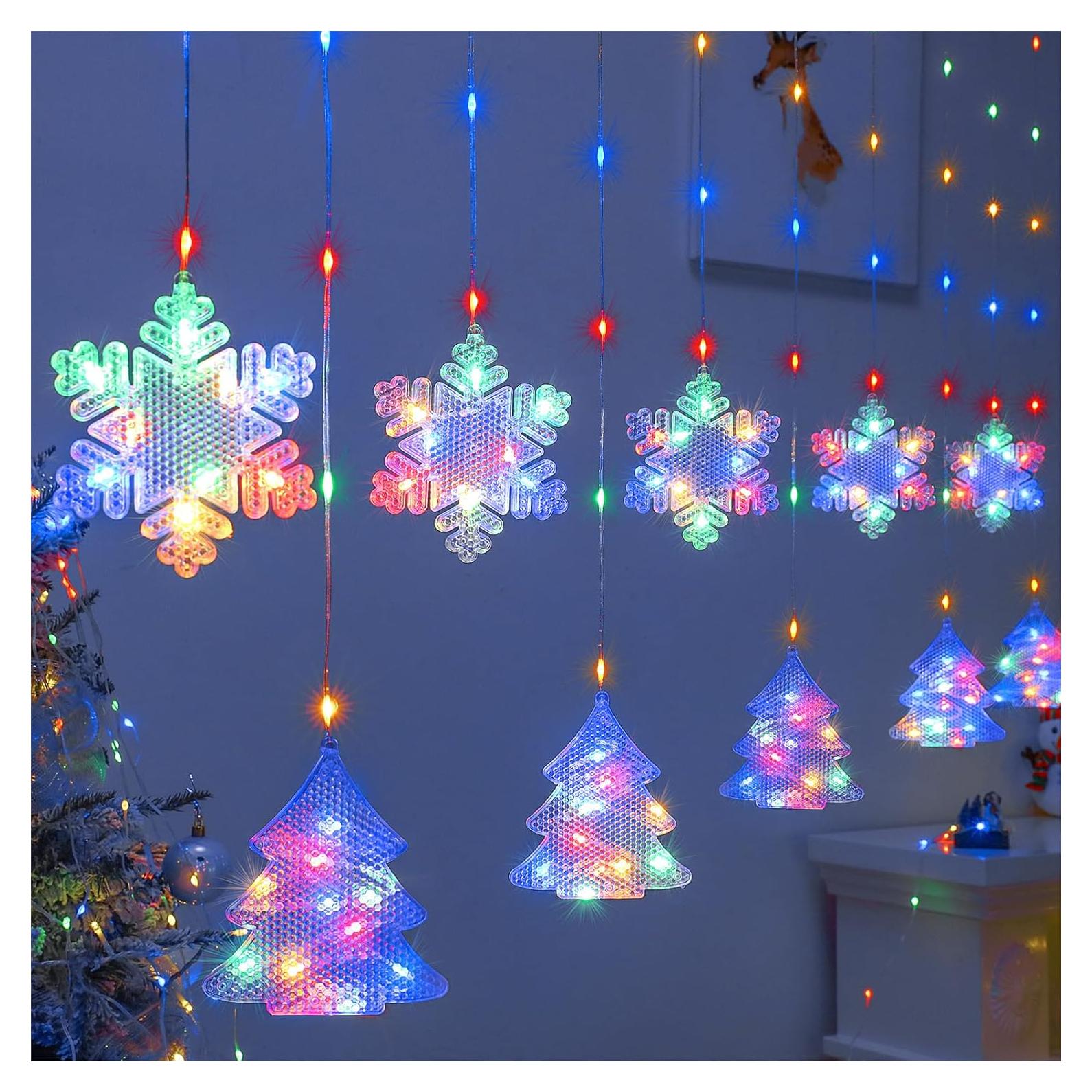 Luces de Ventana de Navidad 2M 160 LED BLOOMWIN RGB USB