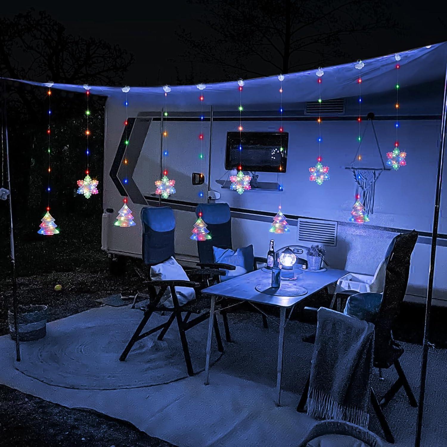 Luces de Ventana de Navidad 2M 160 LED BLOOMWIN RGB USB