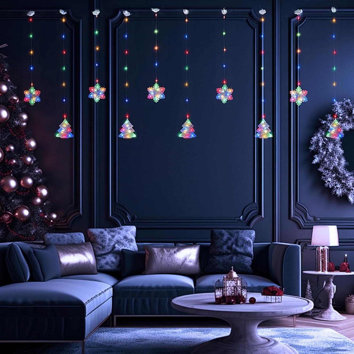 Luces de Ventana de Navidad 2M 160 LED BLOOMWIN RGB USB