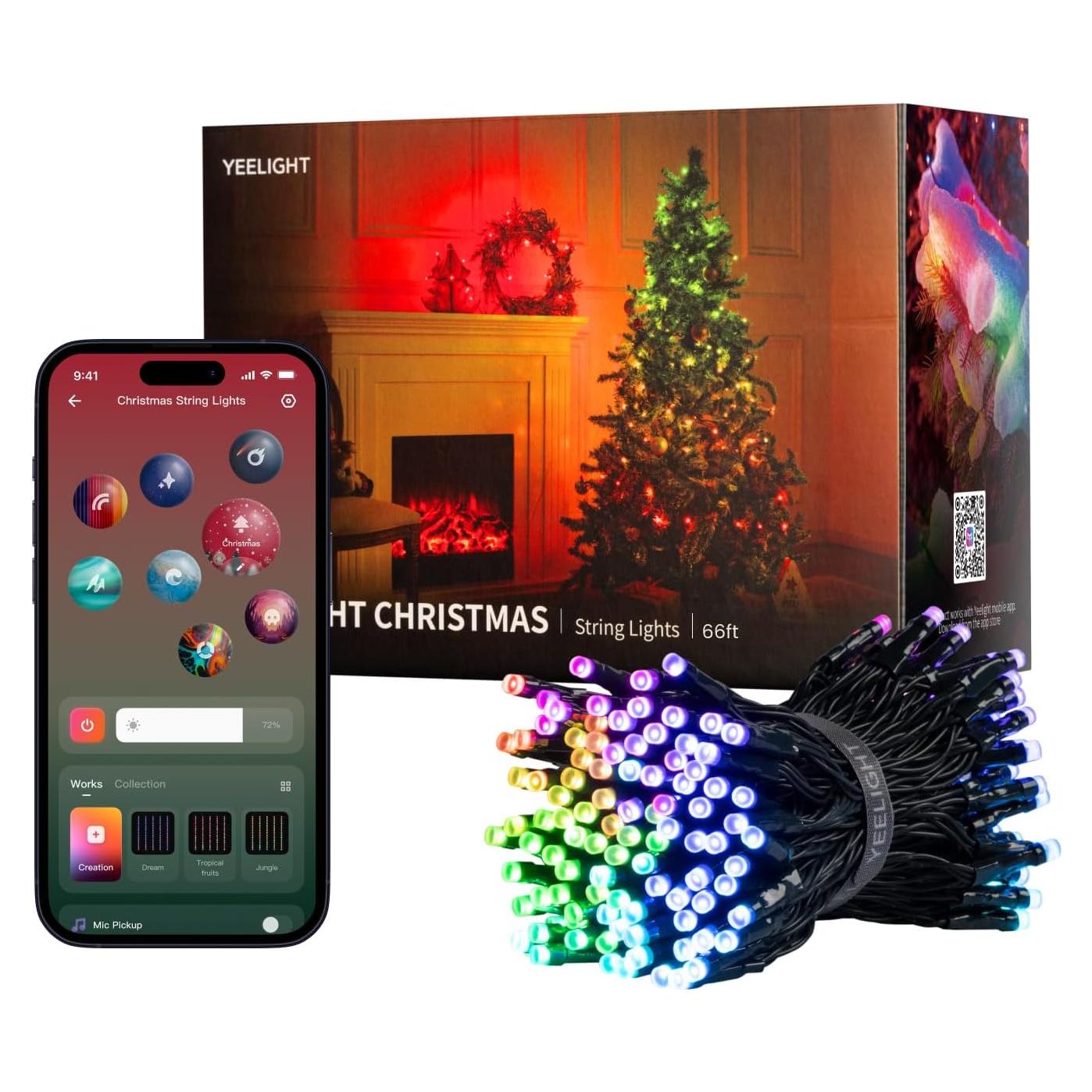 Tira de luces LED RGB Yeelight 20 m, 200 LEDs, control app