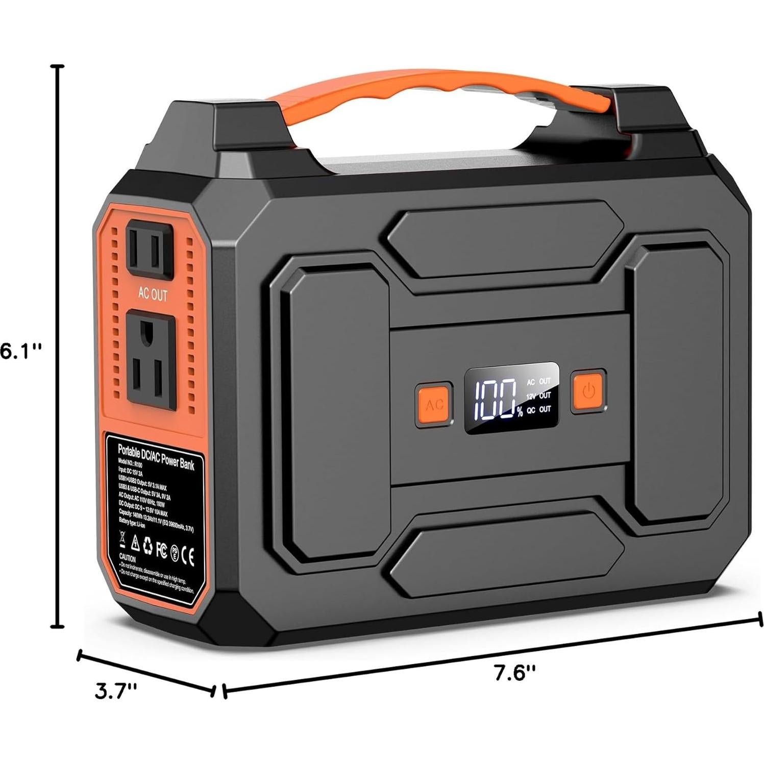 Banco de Energía Solar Apowking 146Wh 100W Portátil