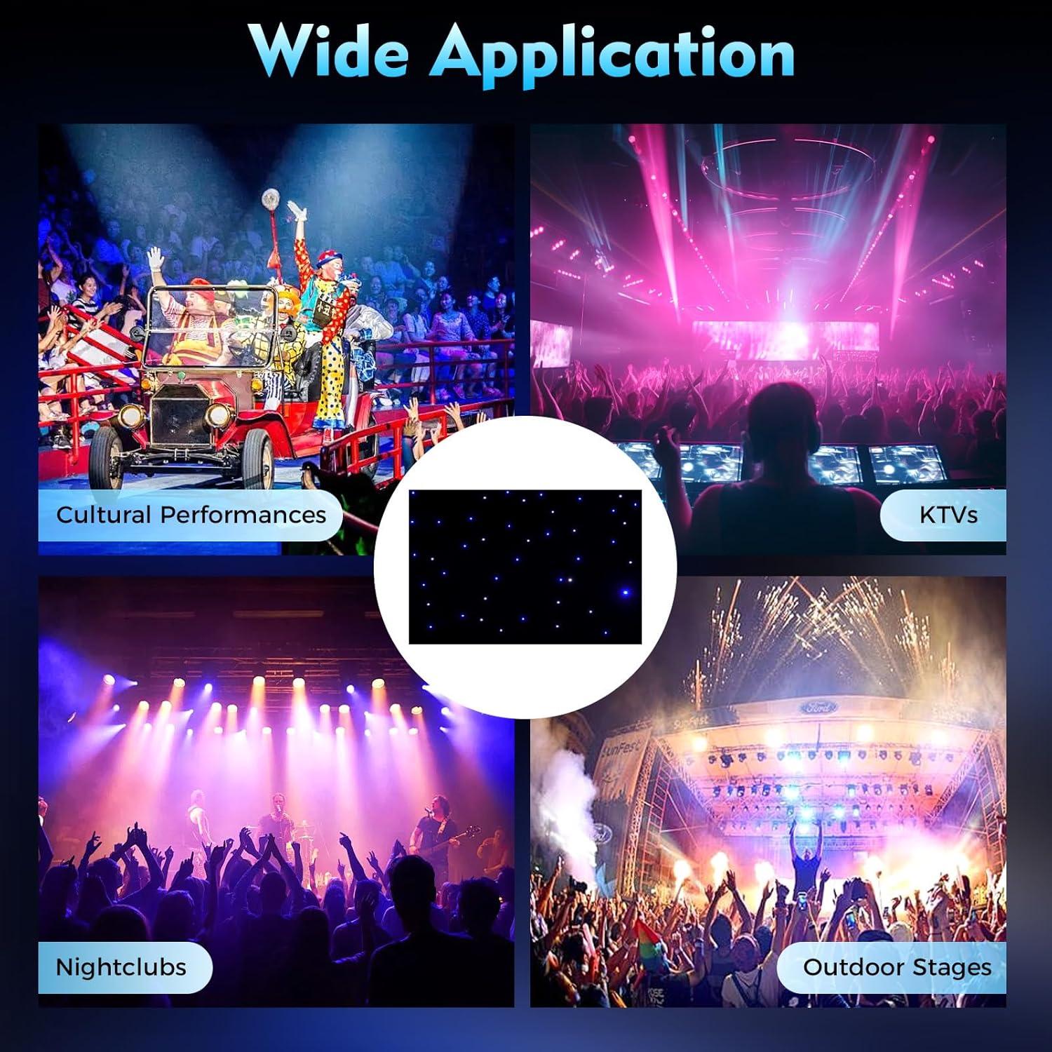 Fondo LED HZOPUTLH 6x3m con Control Remoto y 60 Programas