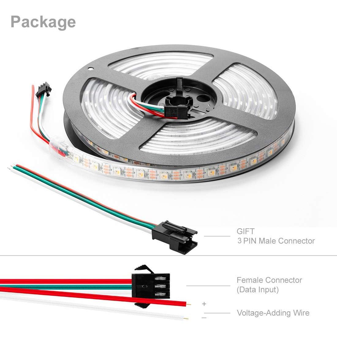 Tira LED RGBW BTF-LIGHTING SK6812 5m IP67 300 LEDs