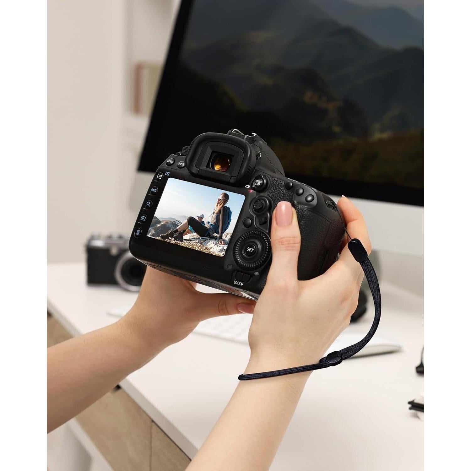 Correa de Muñeca Avorast Nylon Ajustable Paquete de 6 Negra