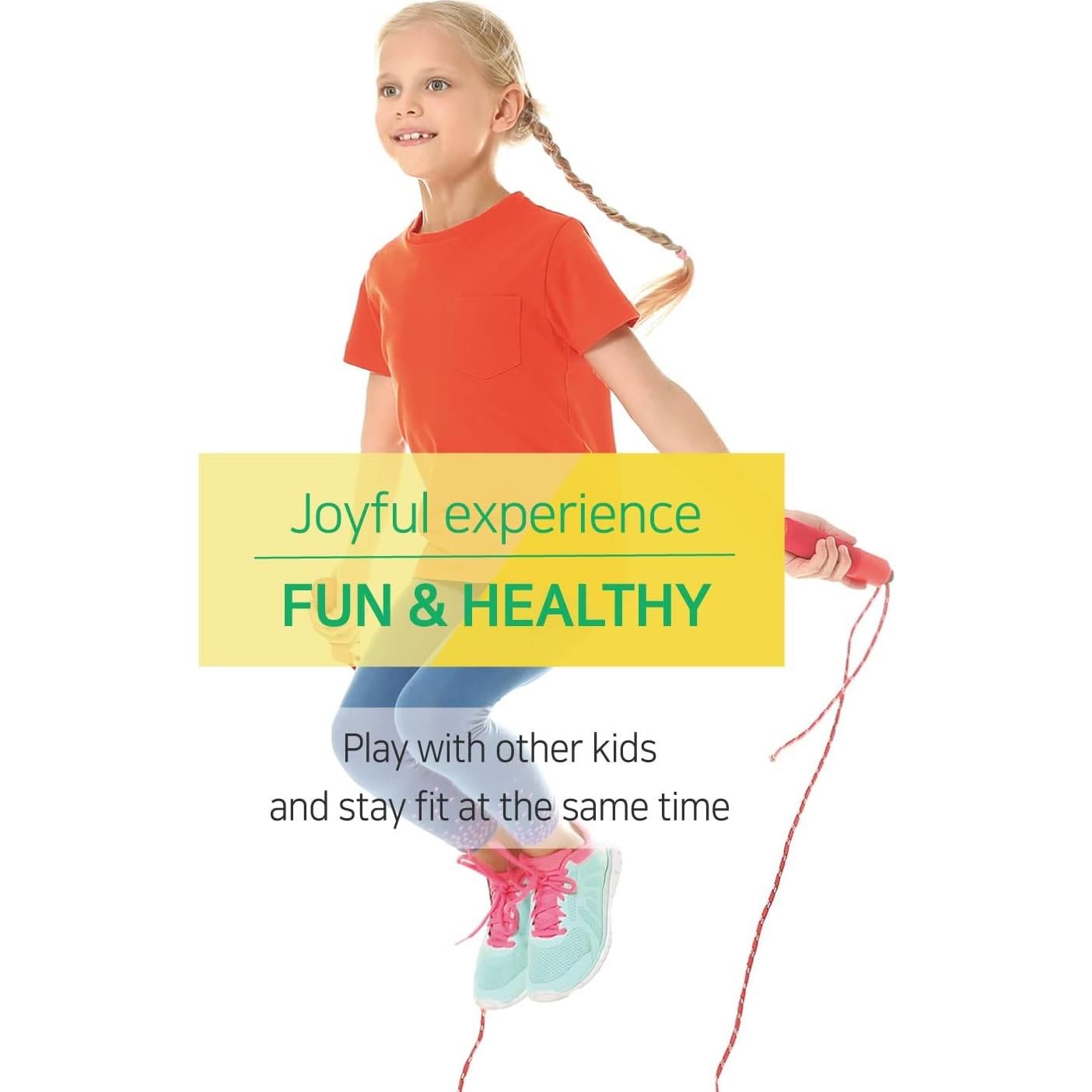 Cuerda de Saltar KSY para Niños Ajustable 260 cm Antideslizante