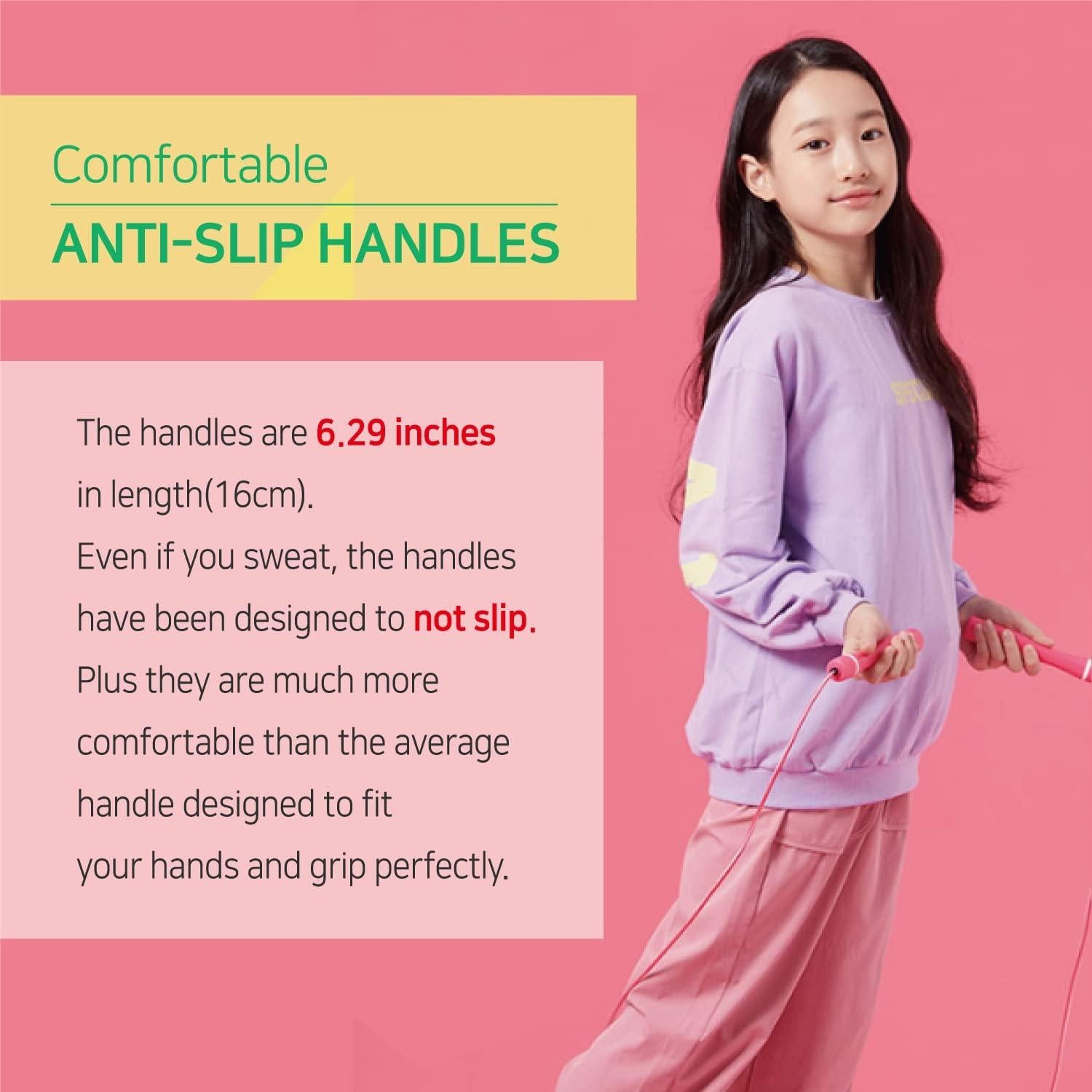 Cuerda de Saltar KSY Kids Verde Pop - Ajustable y Antideslizante