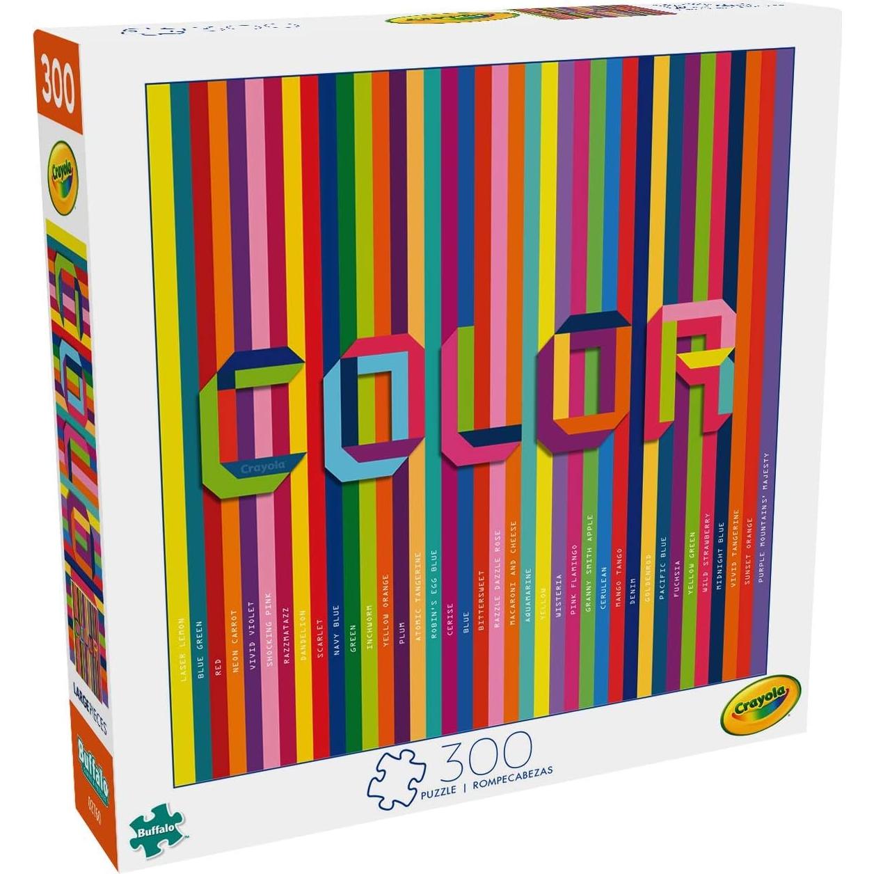 Rompecabezas 300 Piezas Grandes Buffalo Games Crayola Colorido