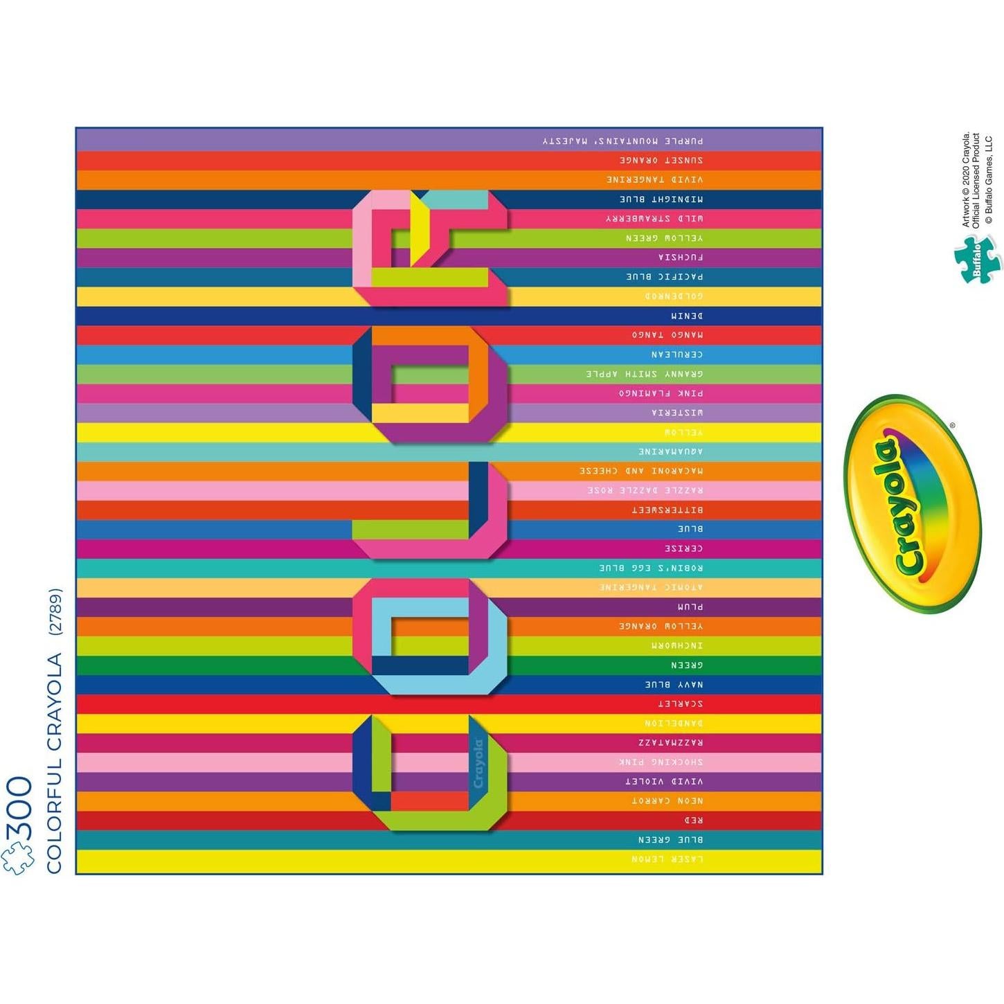 Rompecabezas 300 Piezas Grandes Buffalo Games Crayola Colorido