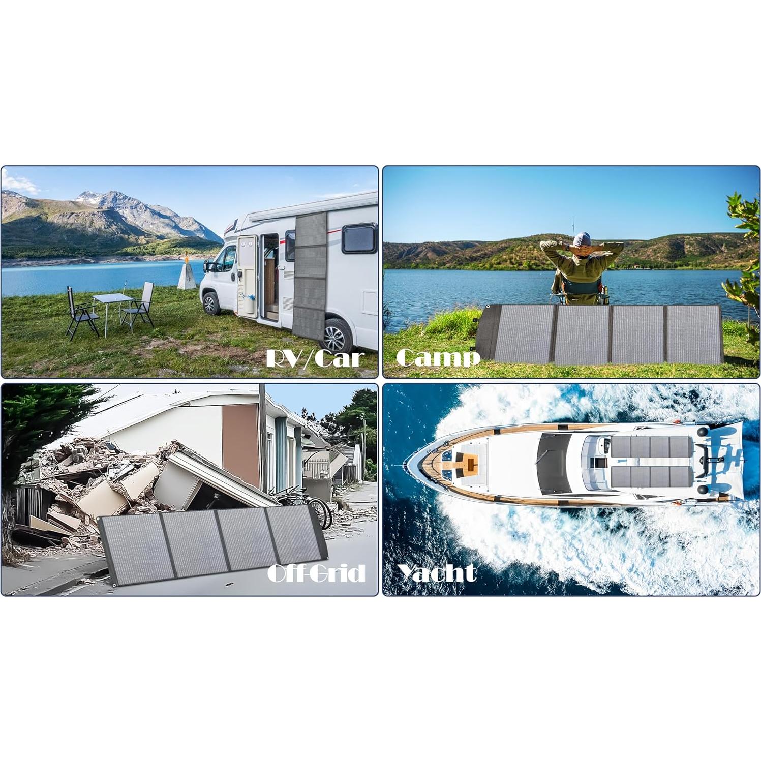 Panel Solar Portátil PPQ 200W 18V/12A Plegable IP67