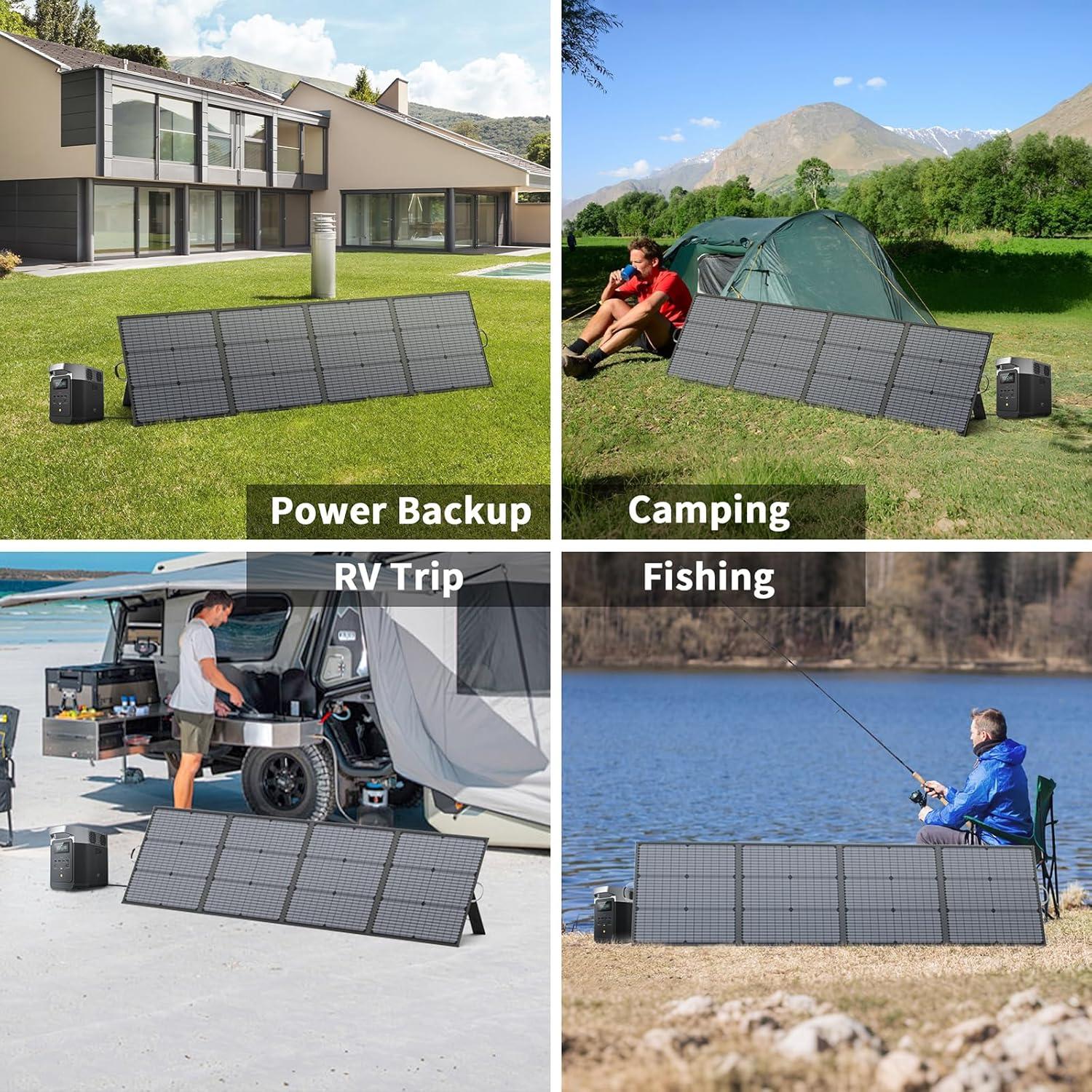 Panel Solar Portátil MHPOWOS 220W Plegable Impermeable IP67