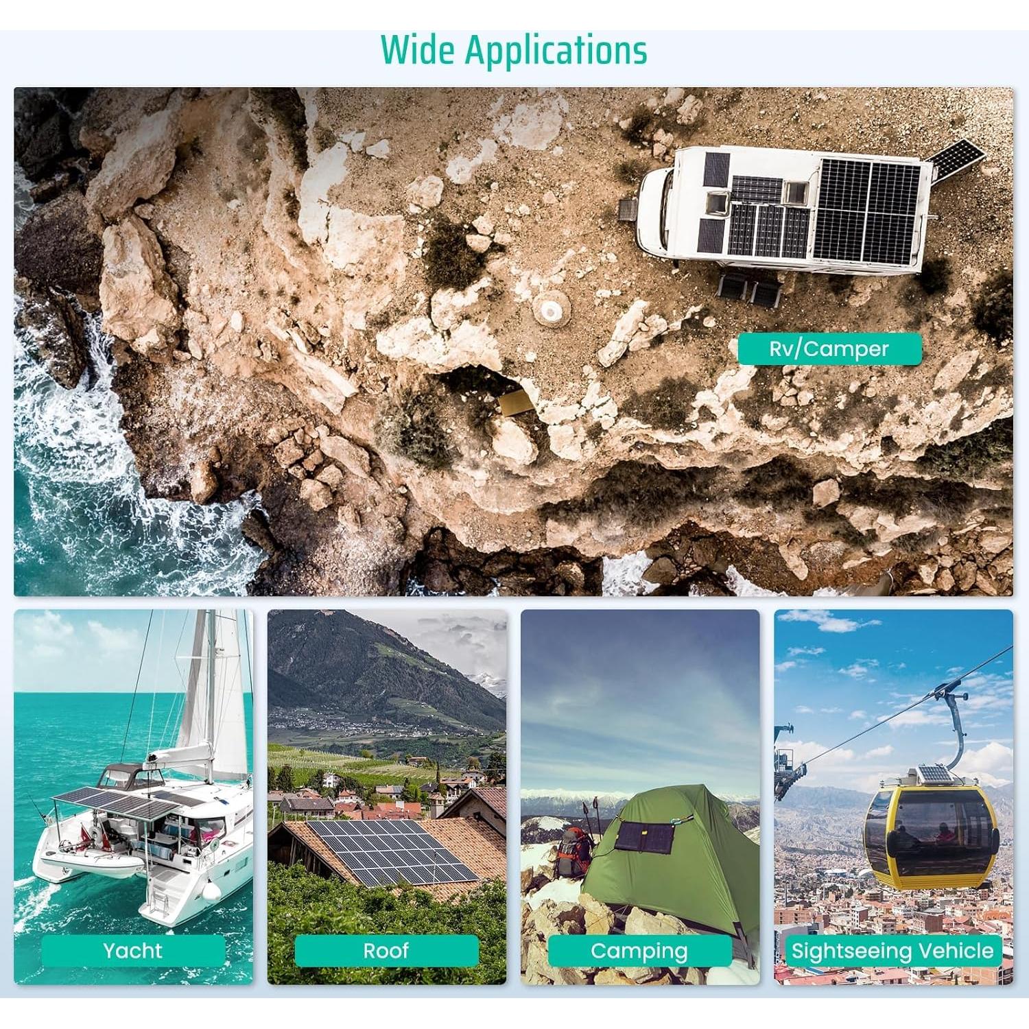 Panel Solar Bifacial FivstaSola 200W 16BB Alta Eficiencia