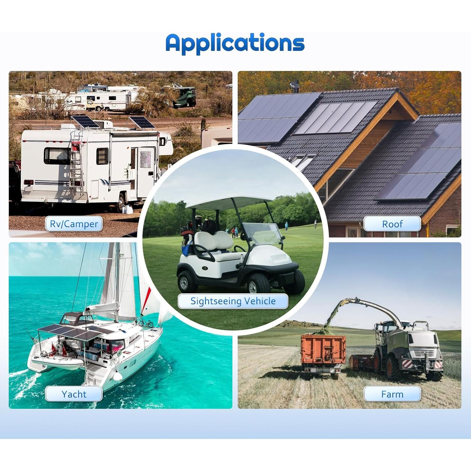 Panel Solar 200W Alrska Monocristalino Alta Eficiencia 12/24V