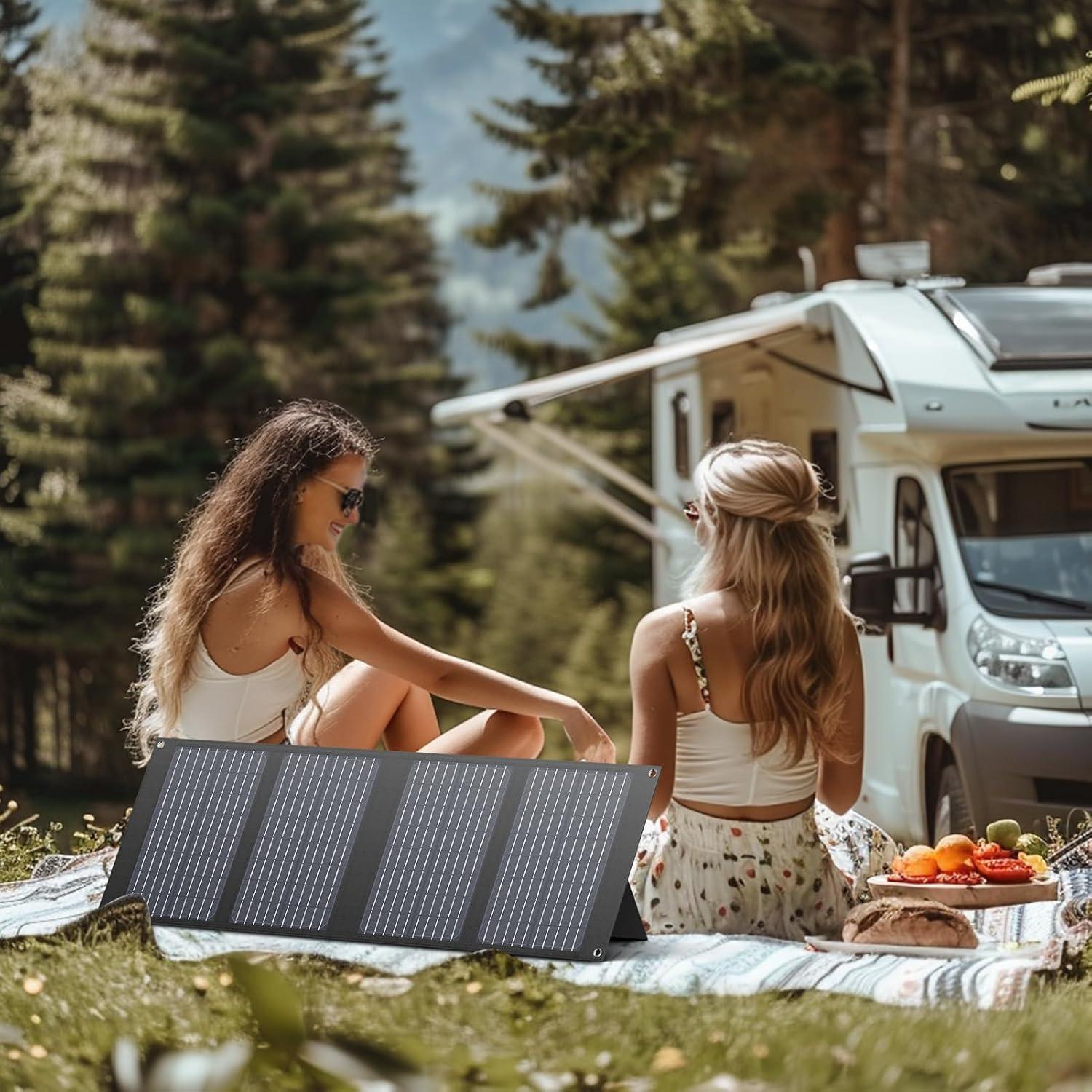 Estación de Energía Solar Portátil SinKeu 300W 260Wh Camping