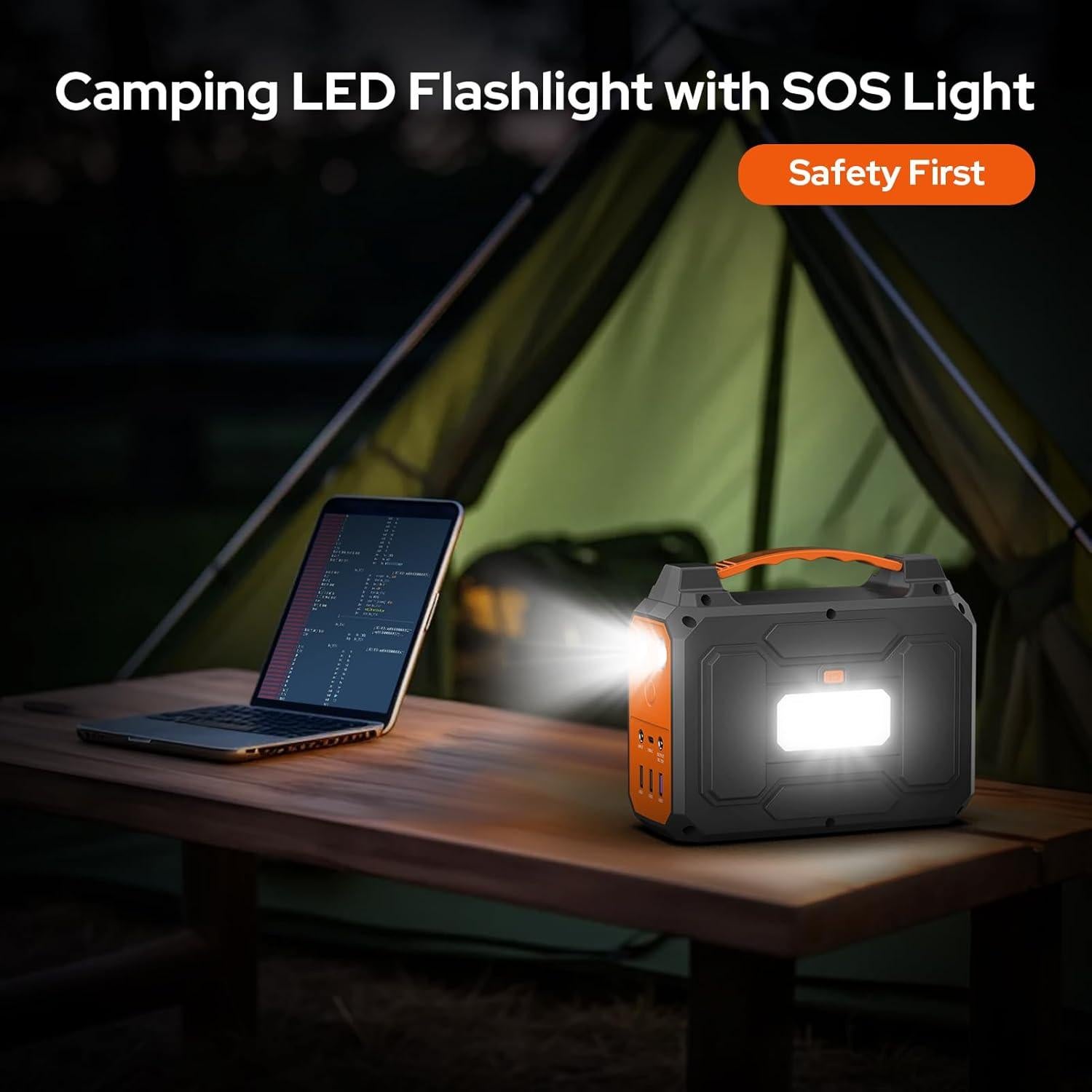 Generador Solar Portátil ZeroKor 300W con Panel 40W para Camping