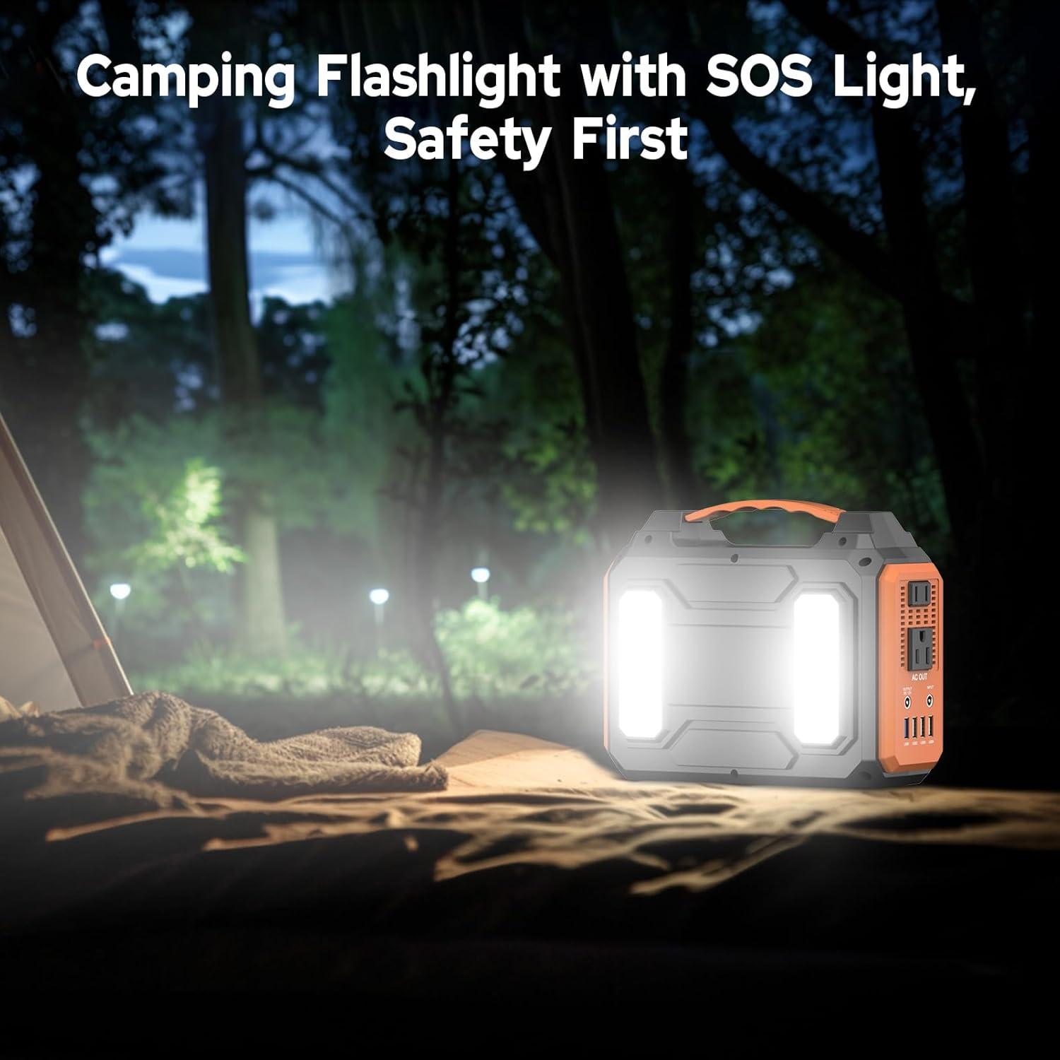 Generador Solar Portátil ZeroKor 300W con Panel 40W para Camping