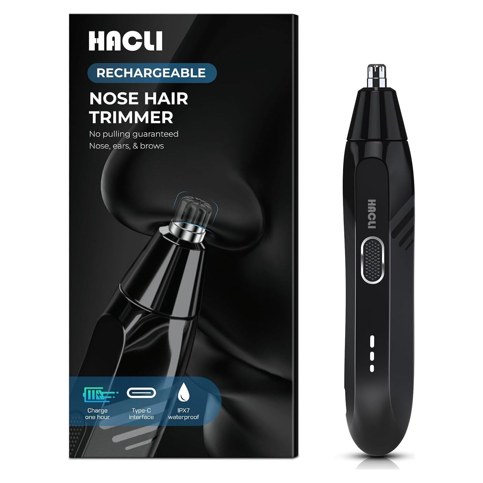 Recortador de Vello Nasal Hacli YP-7217 Inalámbrico 8000RPM