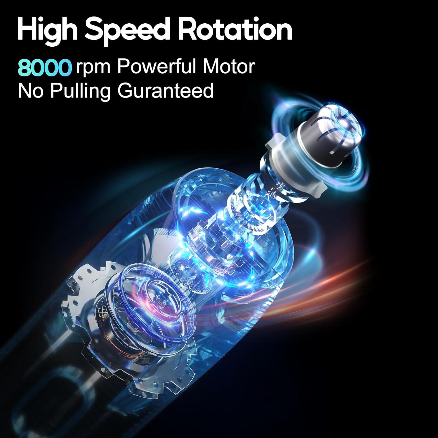 Recortador de Vello Nasal Hacli YP-7217 Inalámbrico 8000RPM