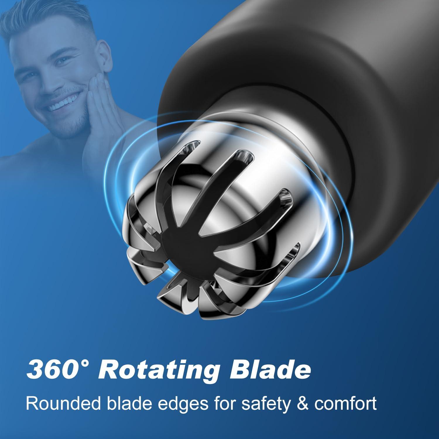 Recortador de Vello Nasal Winsea - Eléctrico 360° Impermeable