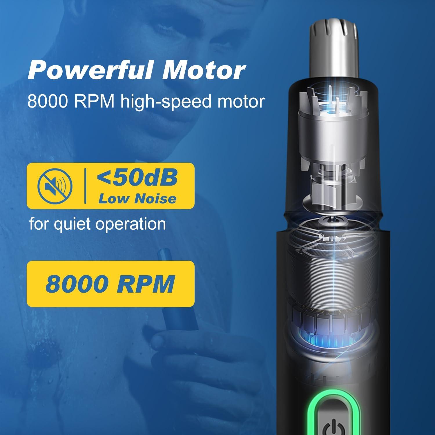 Recortador de Vello Nasal Winsea - Eléctrico 360° Impermeable