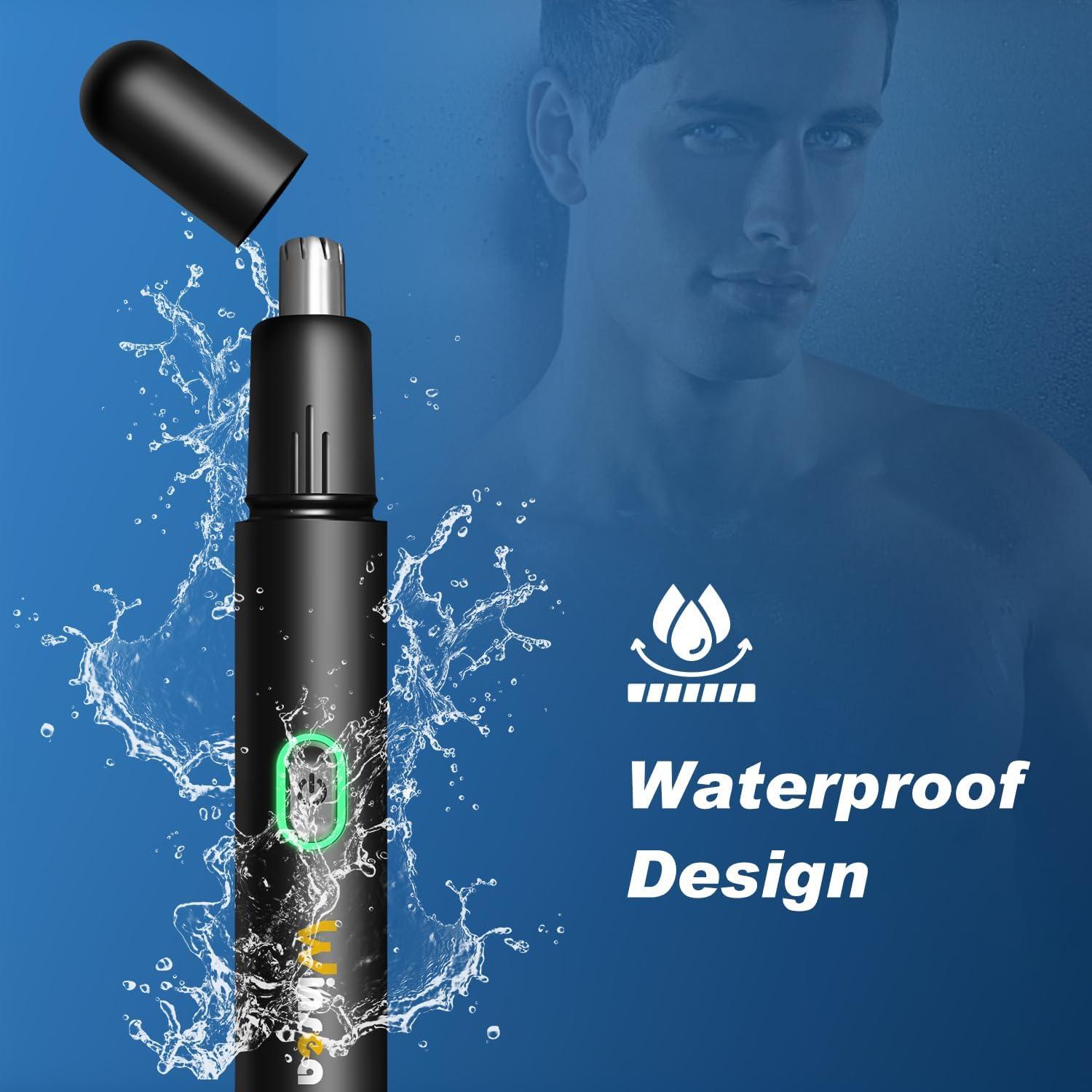 Recortador de Vello Nasal Winsea - Eléctrico 360° Impermeable