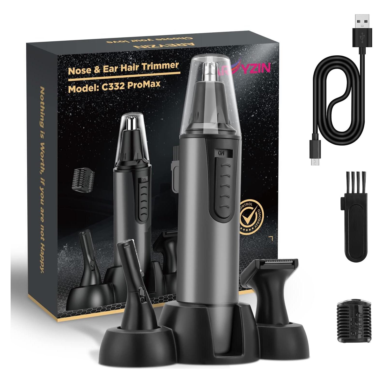 Recortador de Vello Nasal AREYZIN C332 ProMax Recargable IPX7