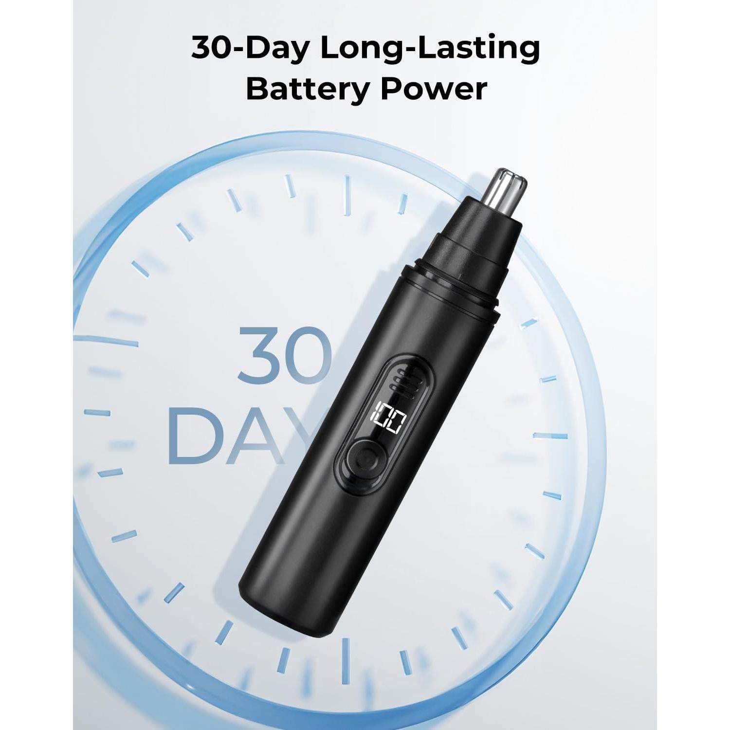 Recortador de Vello Nasal Eléctrico SUERBEATY Negro, Impermeable