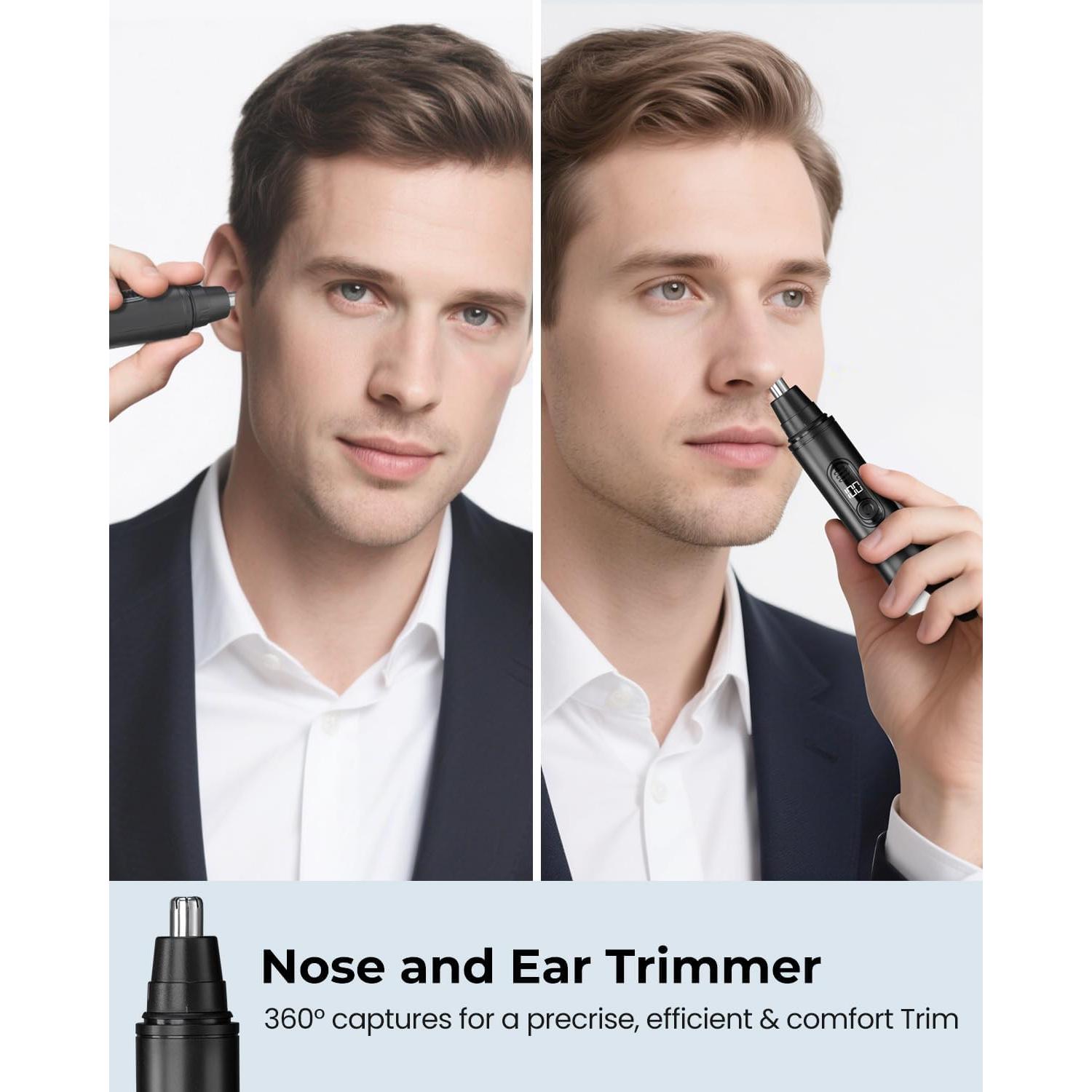 Recortador de Vello Nasal Eléctrico SUERBEATY Negro, Impermeable