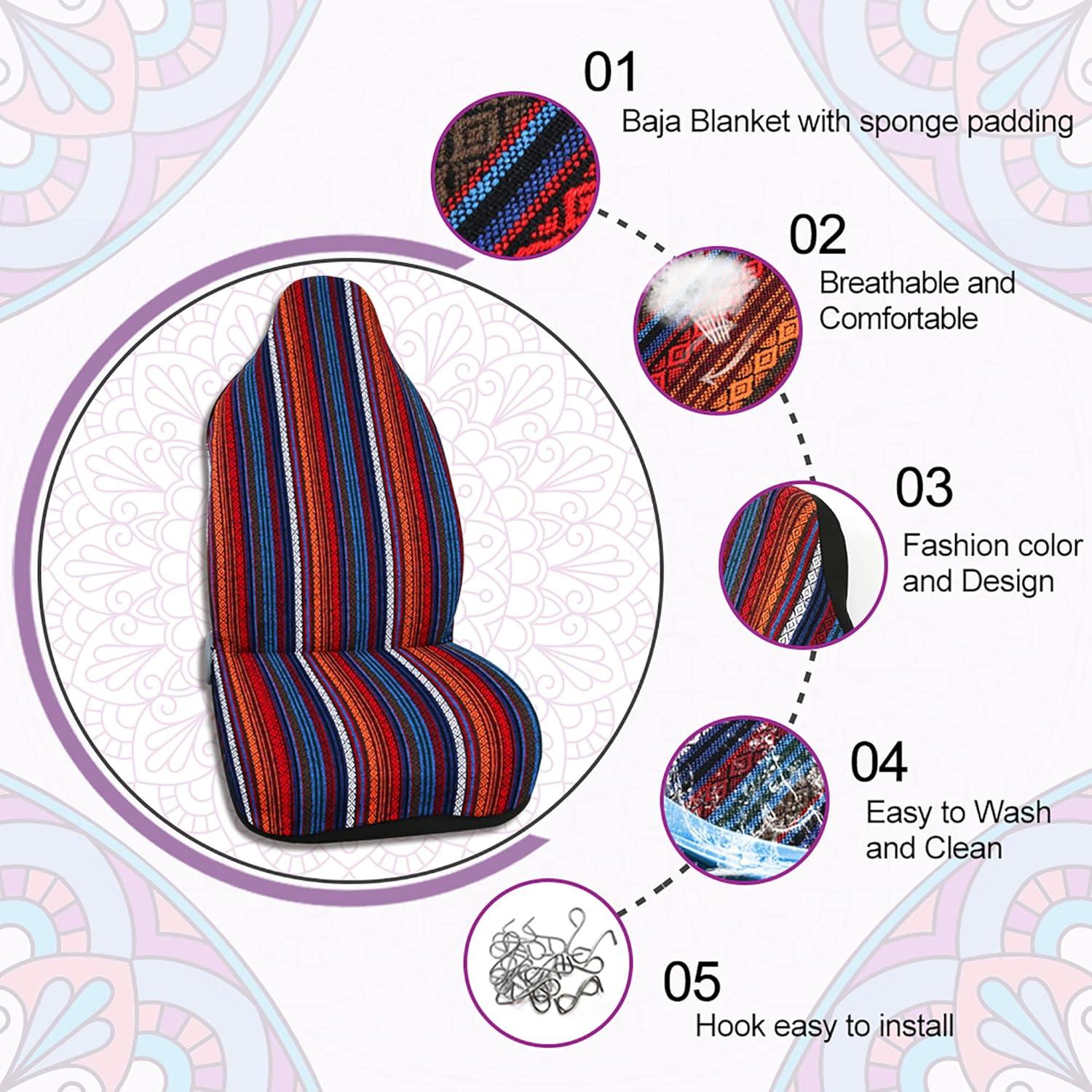 Funda de Asiento Frontal Universal uxcell Rojo Brillante