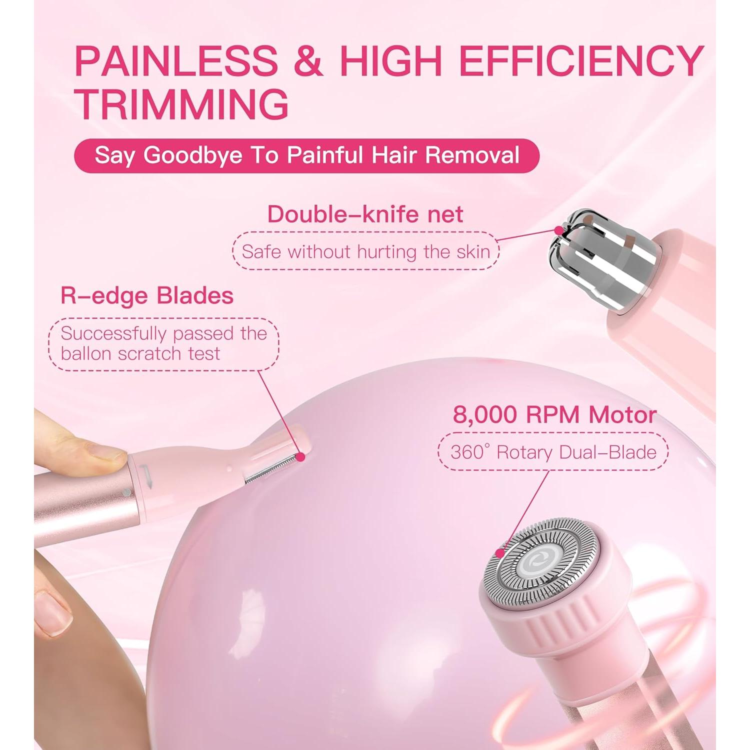 Recortador de Vello Nasal HEBECA 3 en 1 Recargable Impermeable