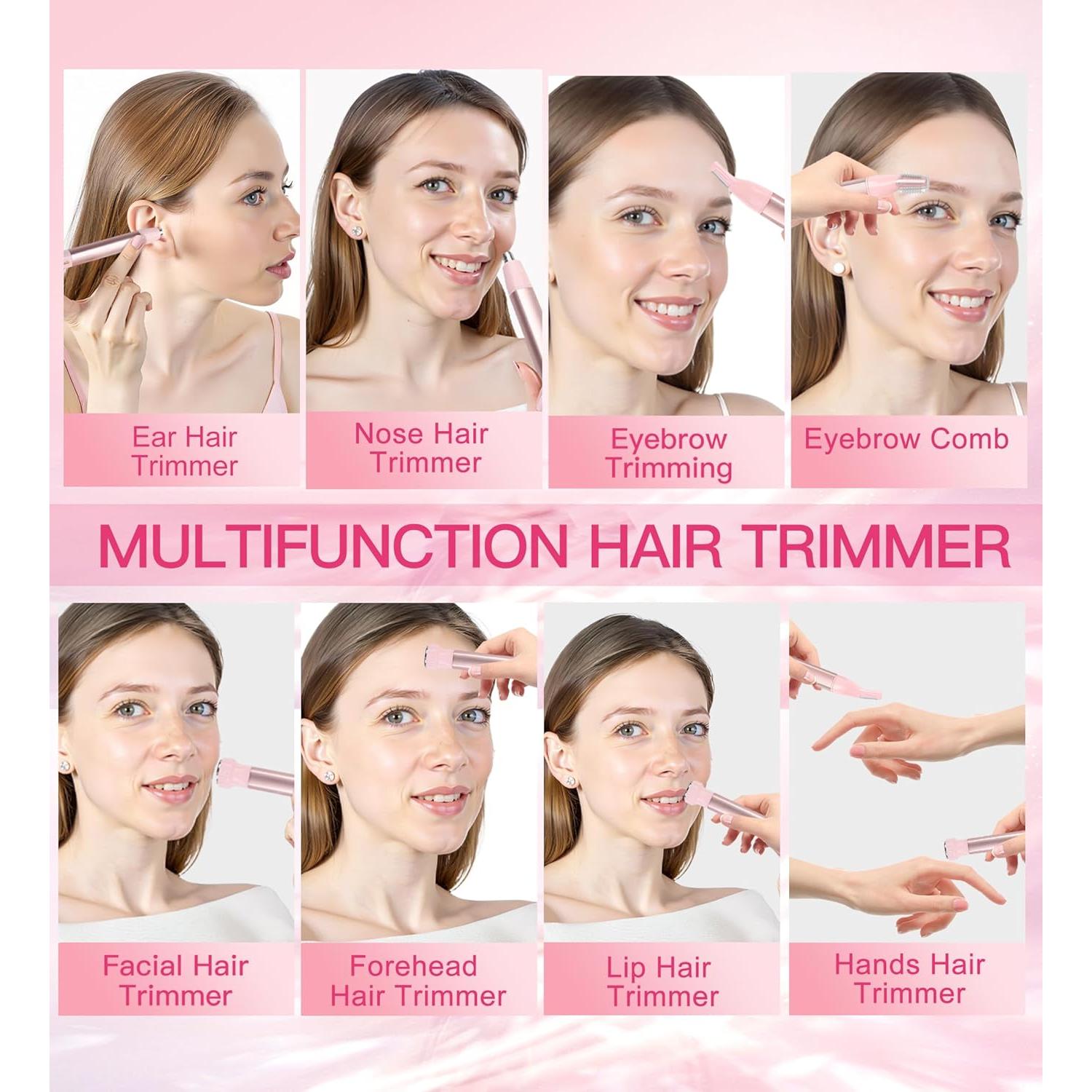 Recortador de Vello Nasal HEBECA 3 en 1 Recargable Impermeable