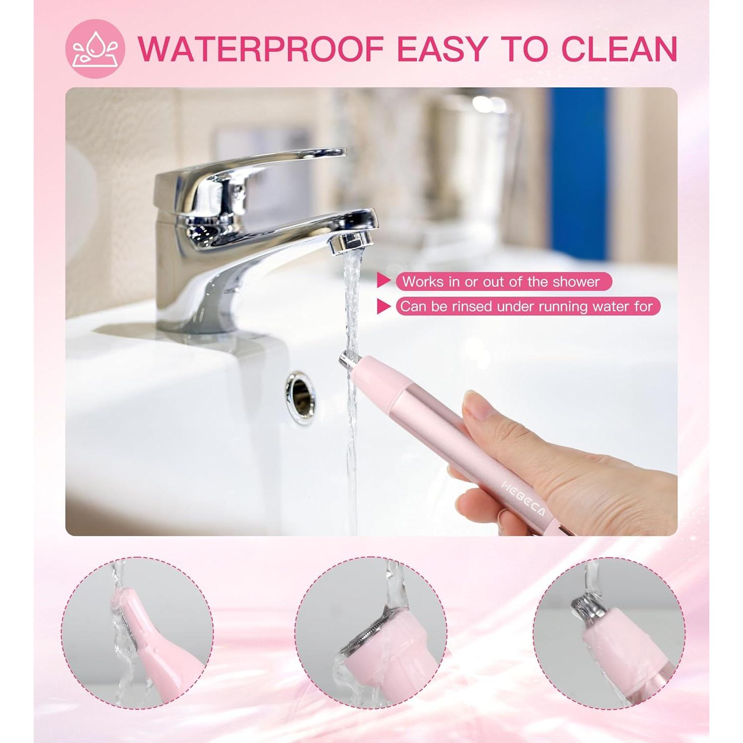 Recortador de Vello Nasal HEBECA 3 en 1 Recargable Impermeable
